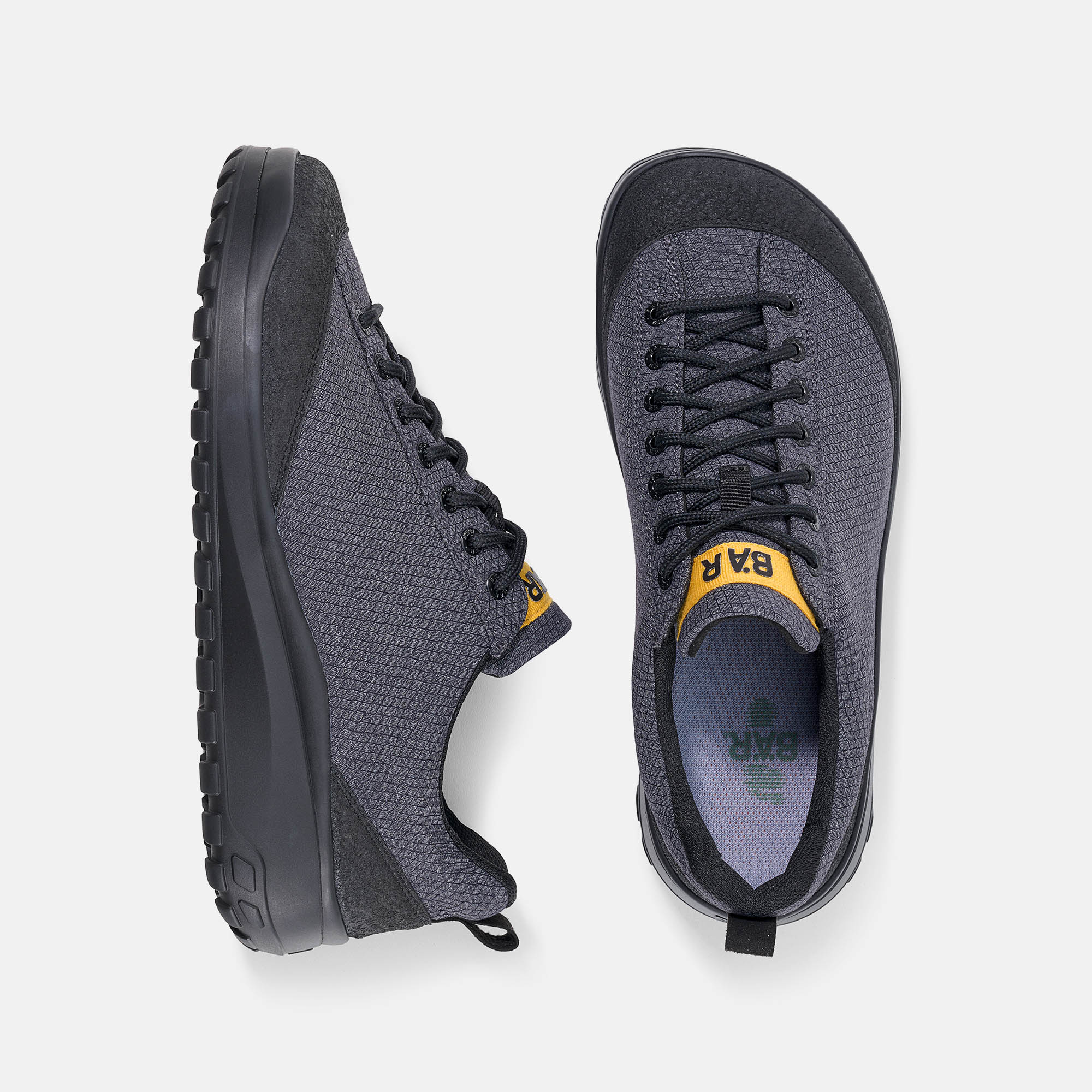 BÄR Schuhe Herrenschuhe Wanderschuhe Light Terrain anthrazit Textil Ansicht von oben