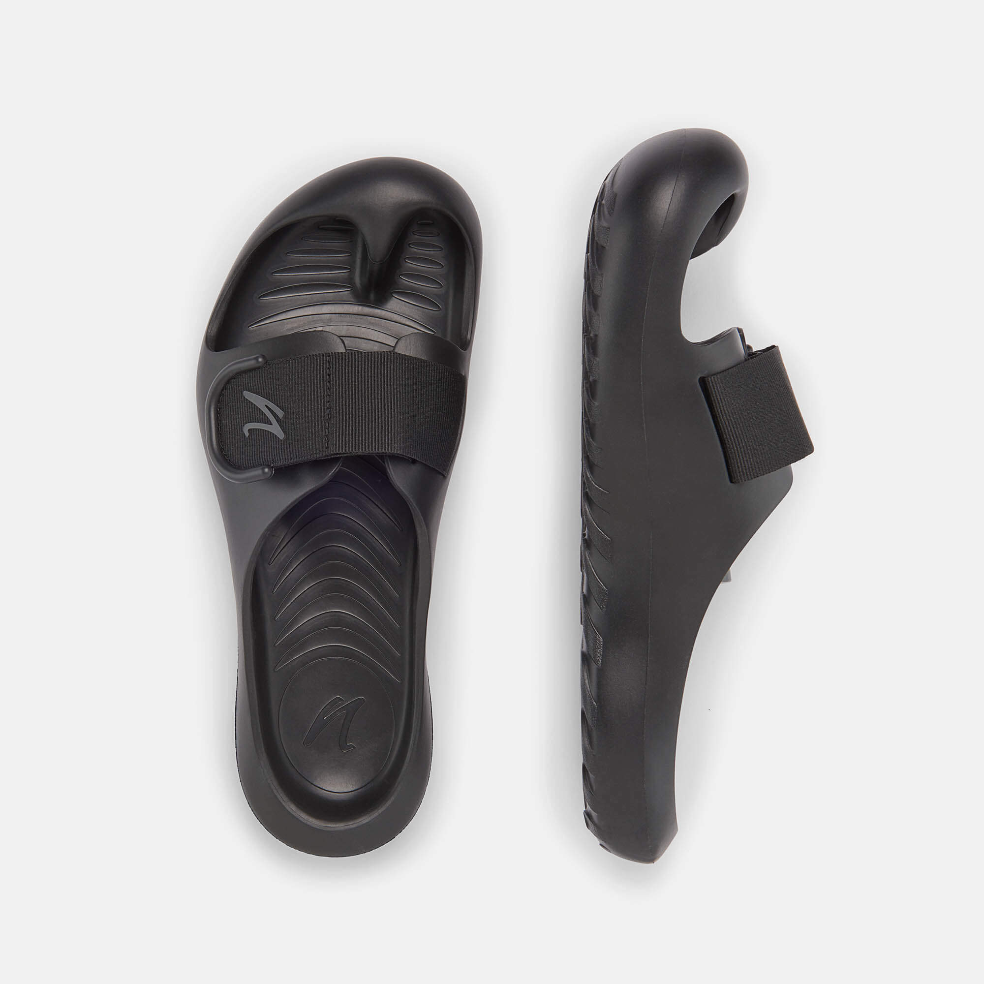 JOENIMBLE Schuhe Unisexschuhe Hausschuhe recoverToes 2.0 schwarz Ansicht von oben