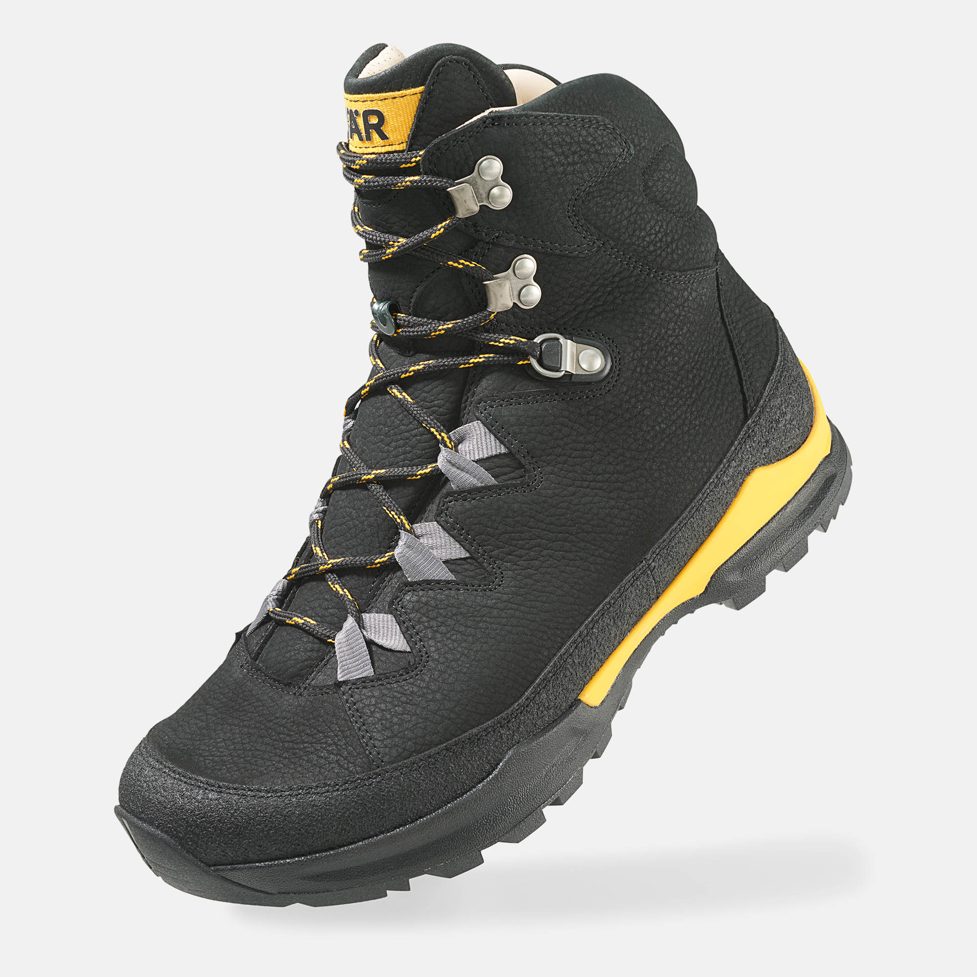 BÄR Schuhe Herrenschuhe Wanderstiefel Bergkomfort Wanderstiefel 2.0 schwarz/orange terracare® Rindnubuk wasserabweisend Produktbild