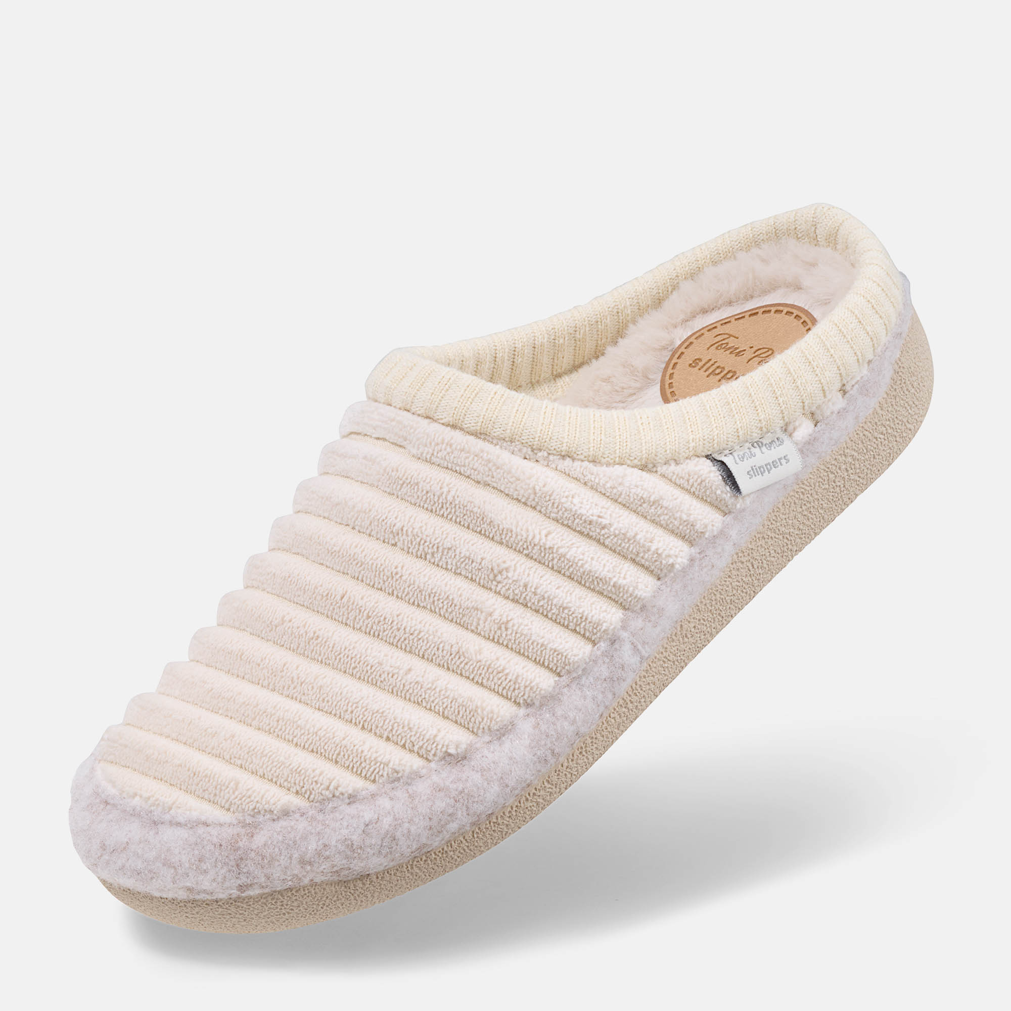 BÄR Schuhe Damenschuhe Hausschuhe Malu creme 100% Polyester Produktbild