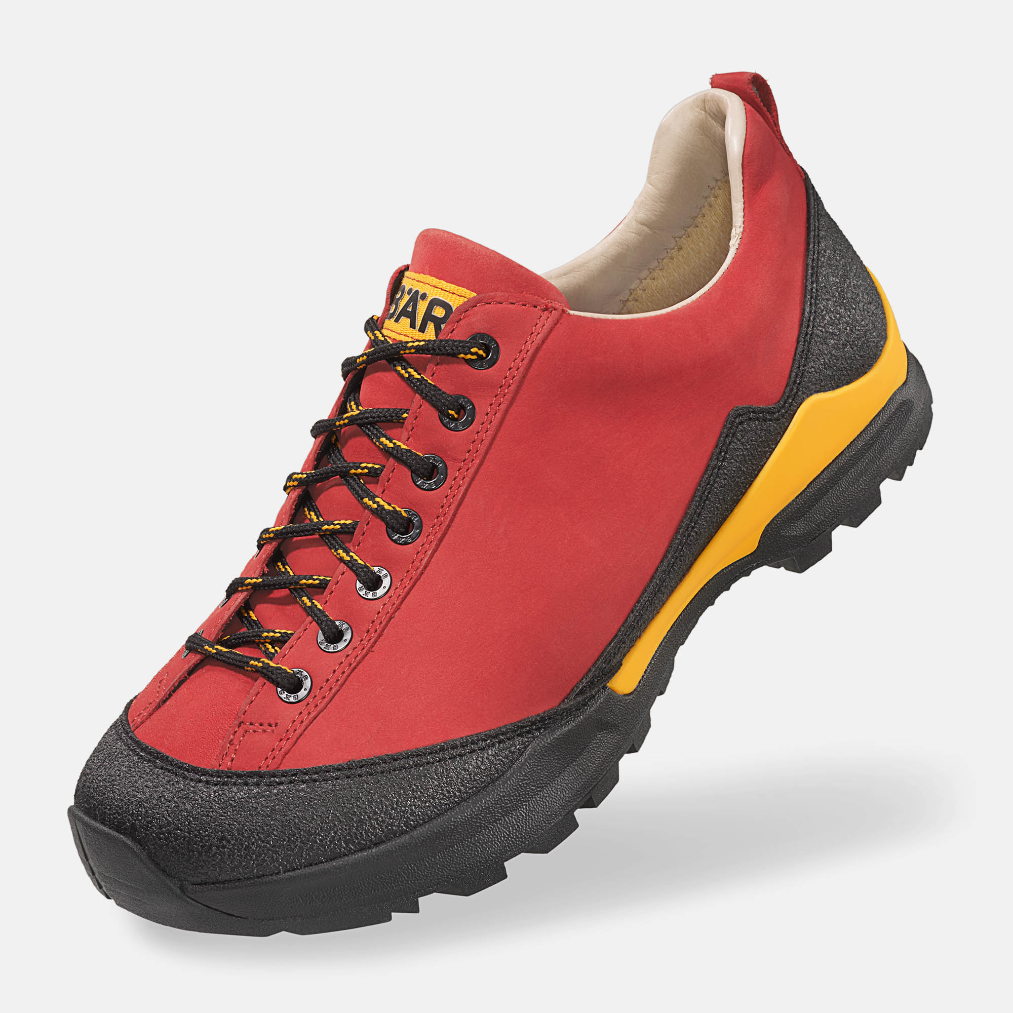 BÄR Schuhe Damenschuhe Wanderschuhe Bergkomfort Wanderschuh rot terracare® Rindnubuk wasserabweisend Produktbild