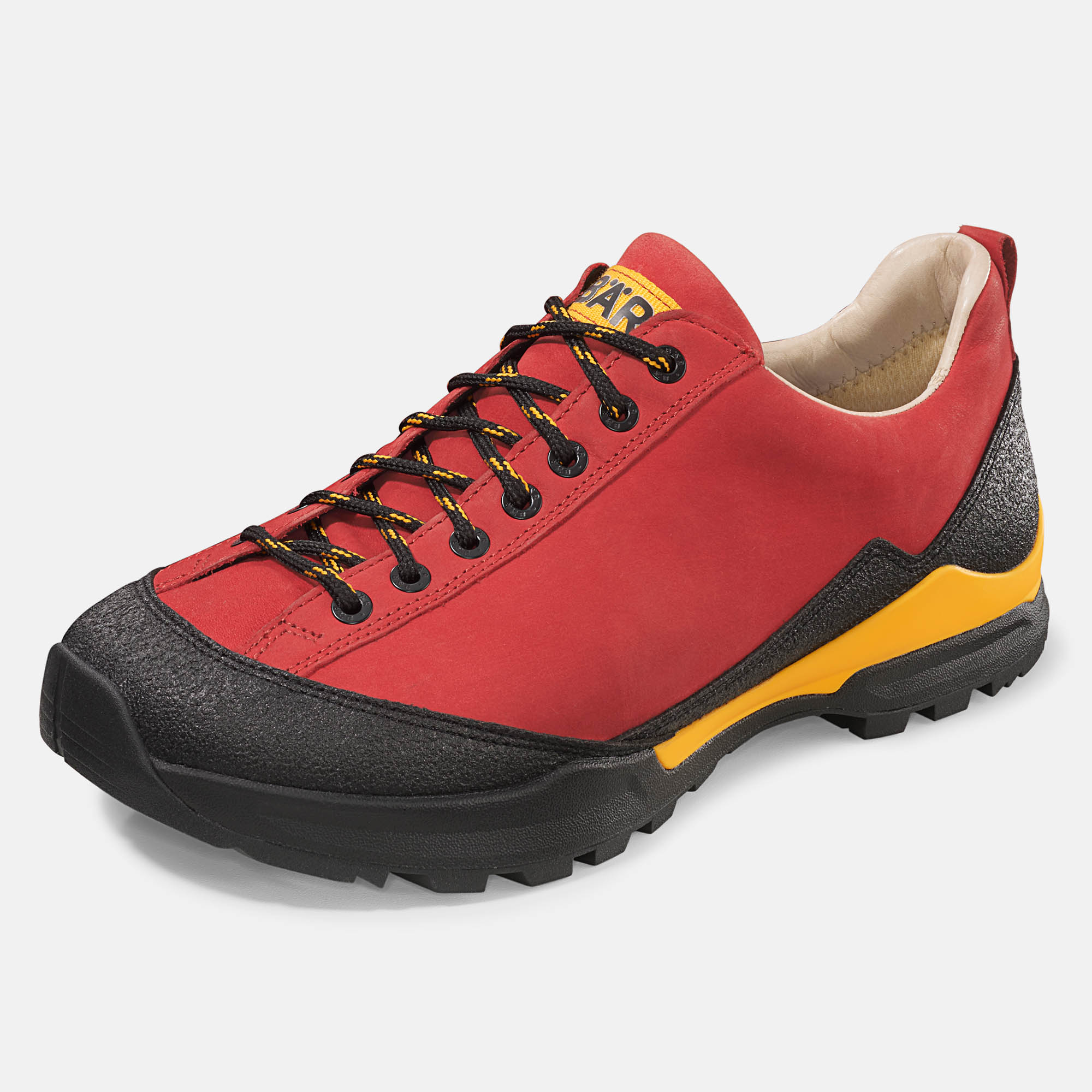 BÄR Schuhe Damenschuhe Wanderschuhe Bergkomfort Wanderschuh rot terracare® Rindnubuk wasserabweisend Produktbild