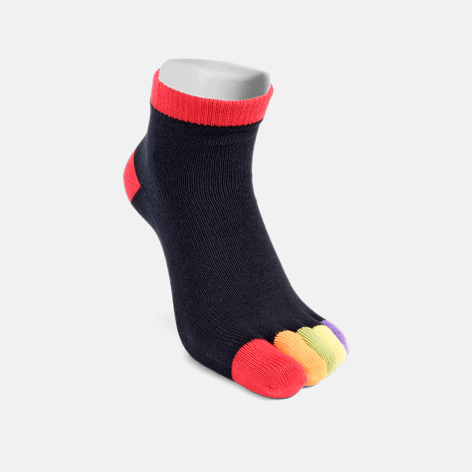 BÄR Schuhe Zehensocken Rainbow schwarz/rot Hauptbild