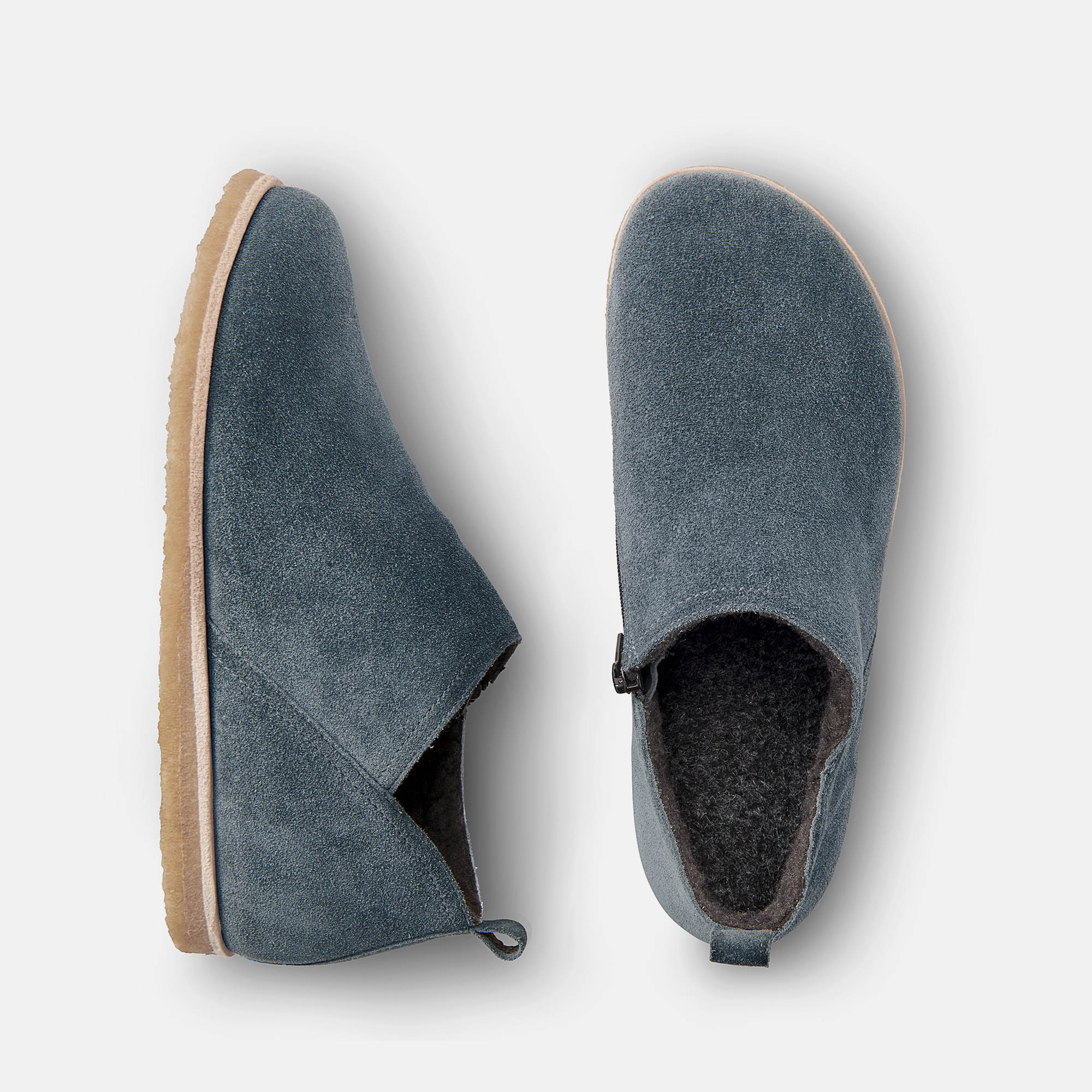 BÄR Schuhe Damenschuhe Freizeitschuhe Mie grau Kalbveloursleder Ansicht von oben