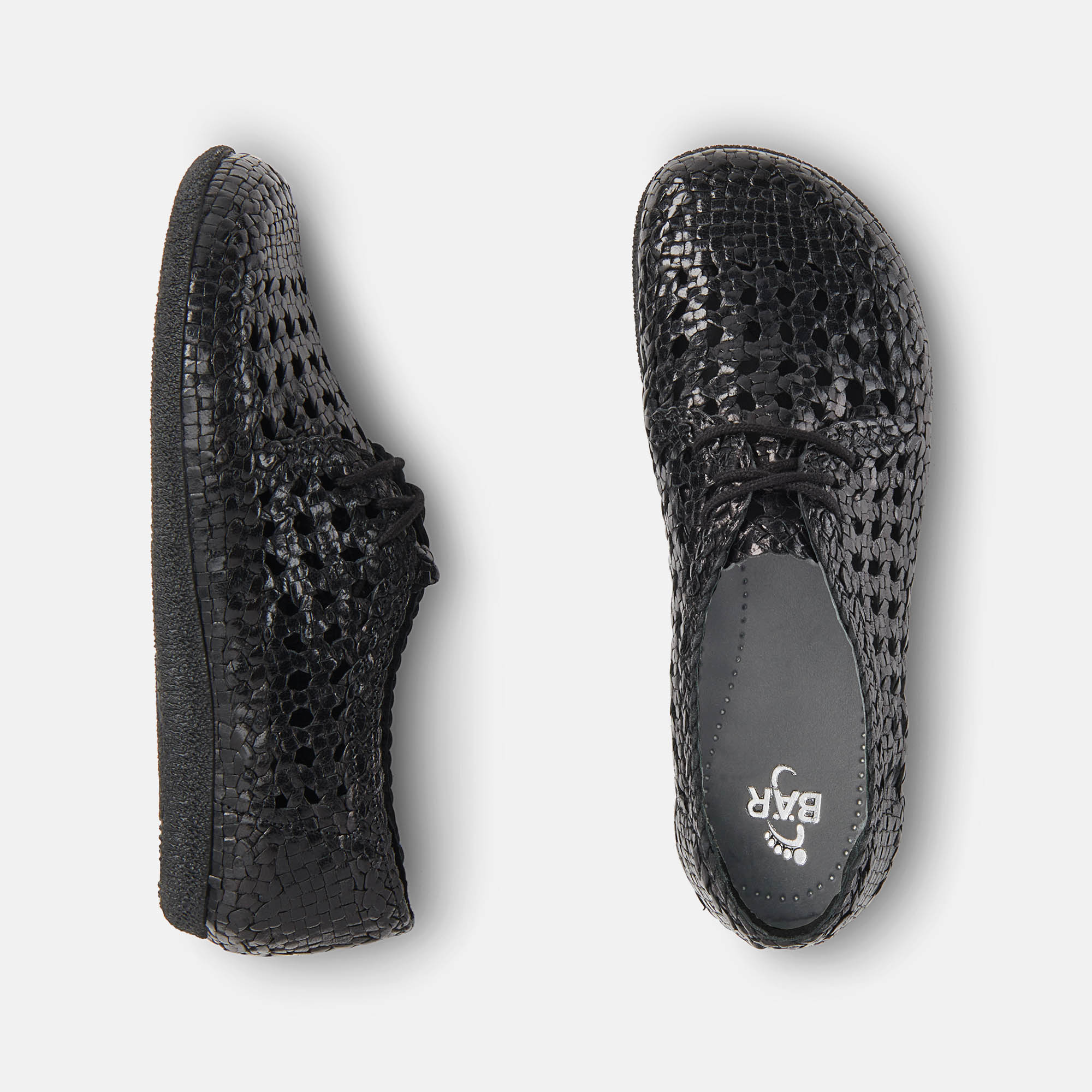 BÄR Schuhe Damenschuhe Freizeitschuhe Berit schwarz Chevreauleder Ansicht von oben