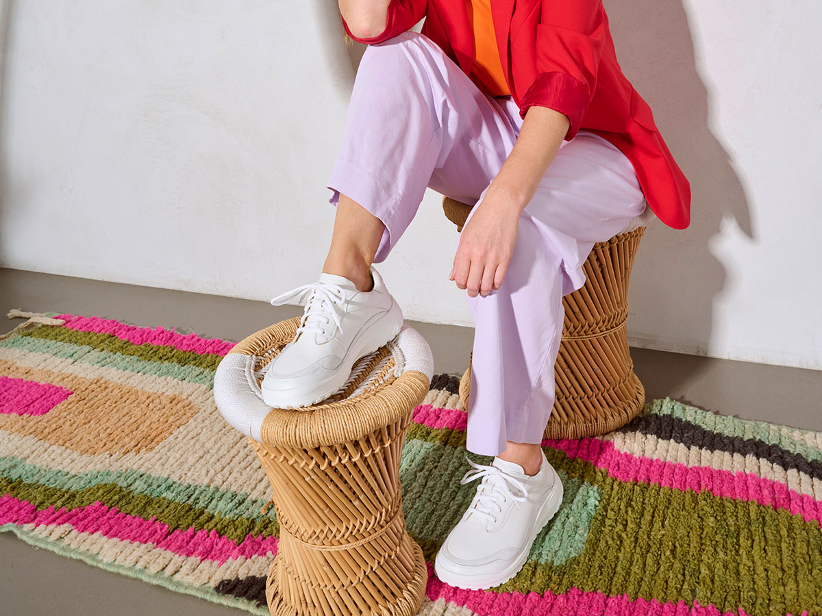 BÄR Schuhe Damenschuhe Alltag Quinn weiß Kalbnappaleder, Kalbveloursleder Emotionsbild