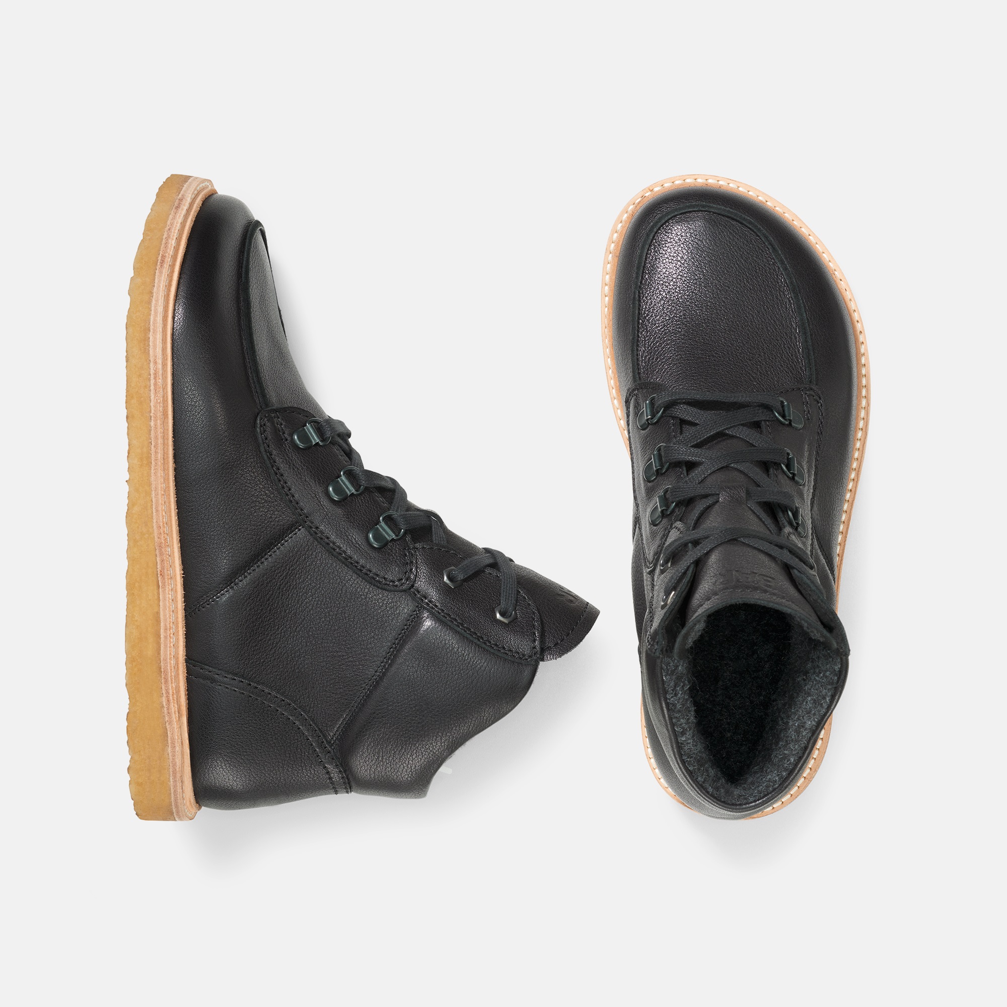 BÄR Schuhe Herrenschuhe Freizeitschuhe Roger schwarz Rindnappaleder wasserabweisend Ansicht von oben