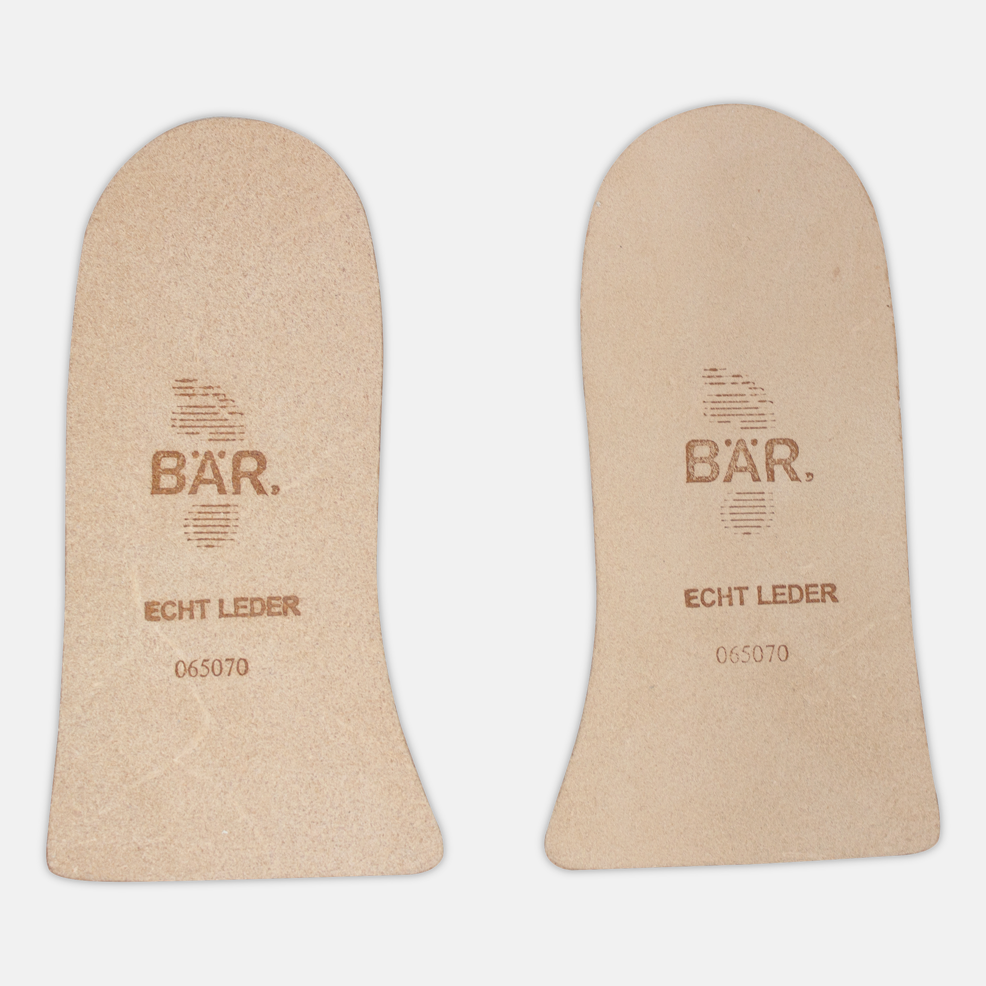 BÄR Schuhe Fersen-Halbeinlegesohle 4 mm Standard natur Ansicht von oben