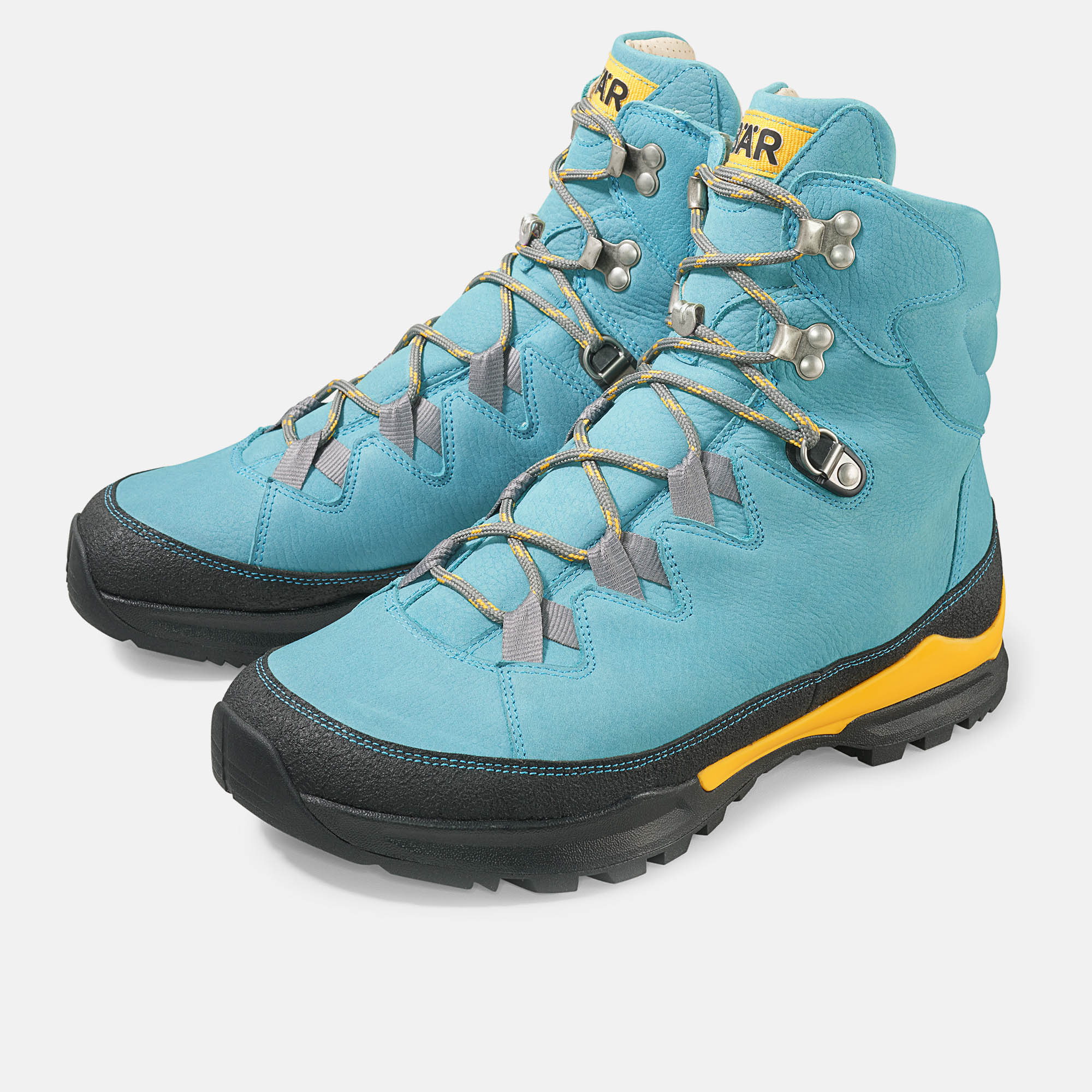 BÄR Schuhe Damenschuhe Wanderstiefel Bergkomfort Wanderstiefel 2.0 türkis/orange terracare® Rindnubuk wasserabweisend Hauptbild