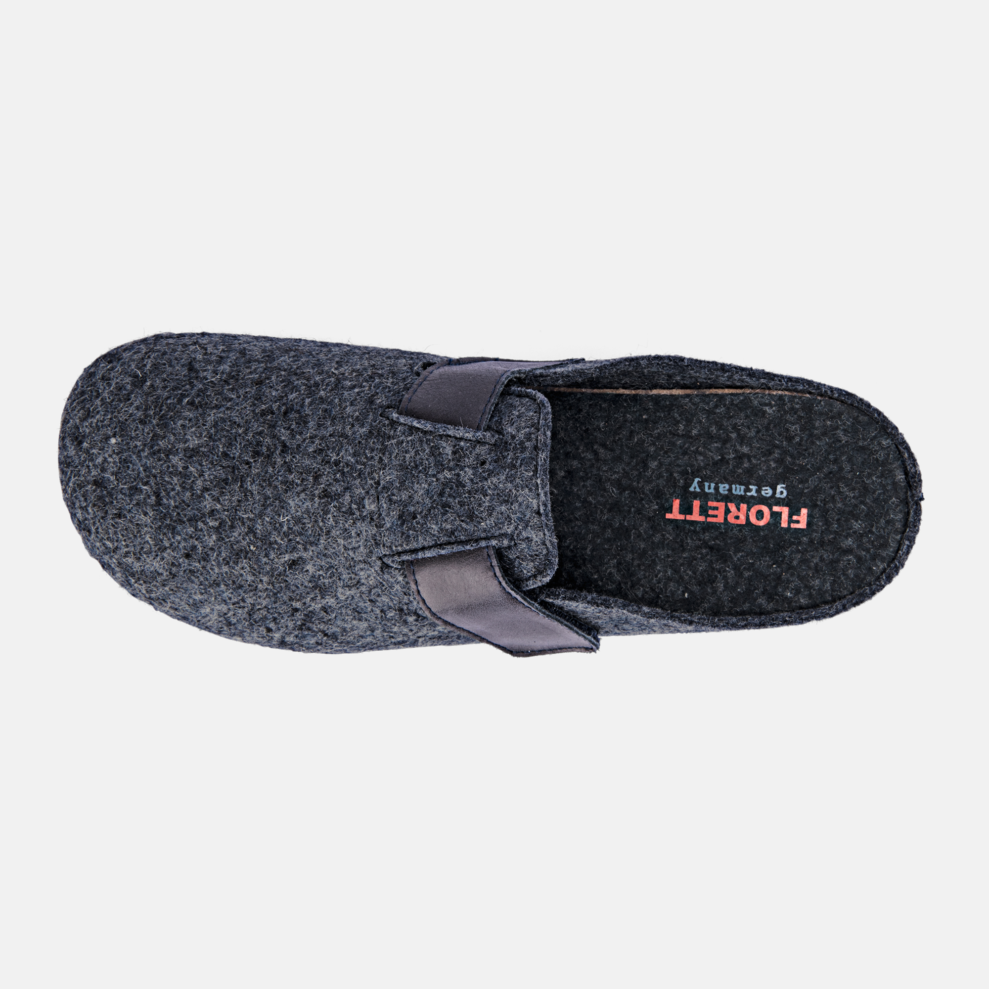 BÄR Schuhe Herrenschuhe Hausschuhe Bozen jeans Filz Ansicht von oben