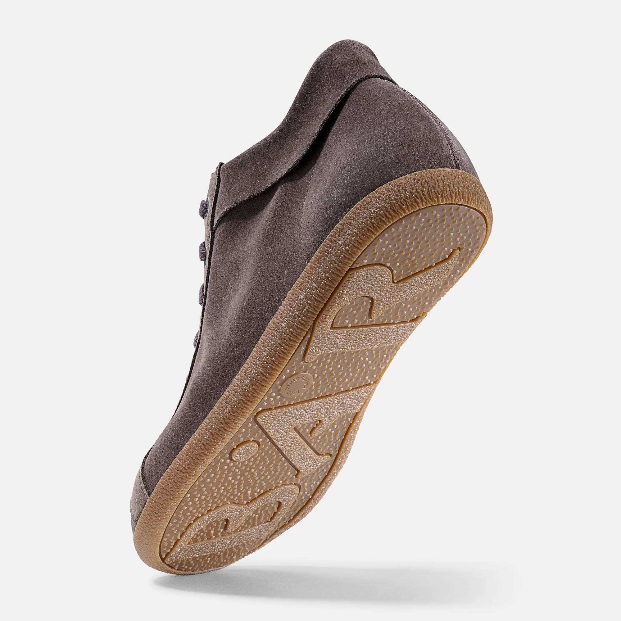 BÄR Schuhe Herrenschuhe Freizeitschuhe Markus graubraun Rindveloursleder Seitenansicht