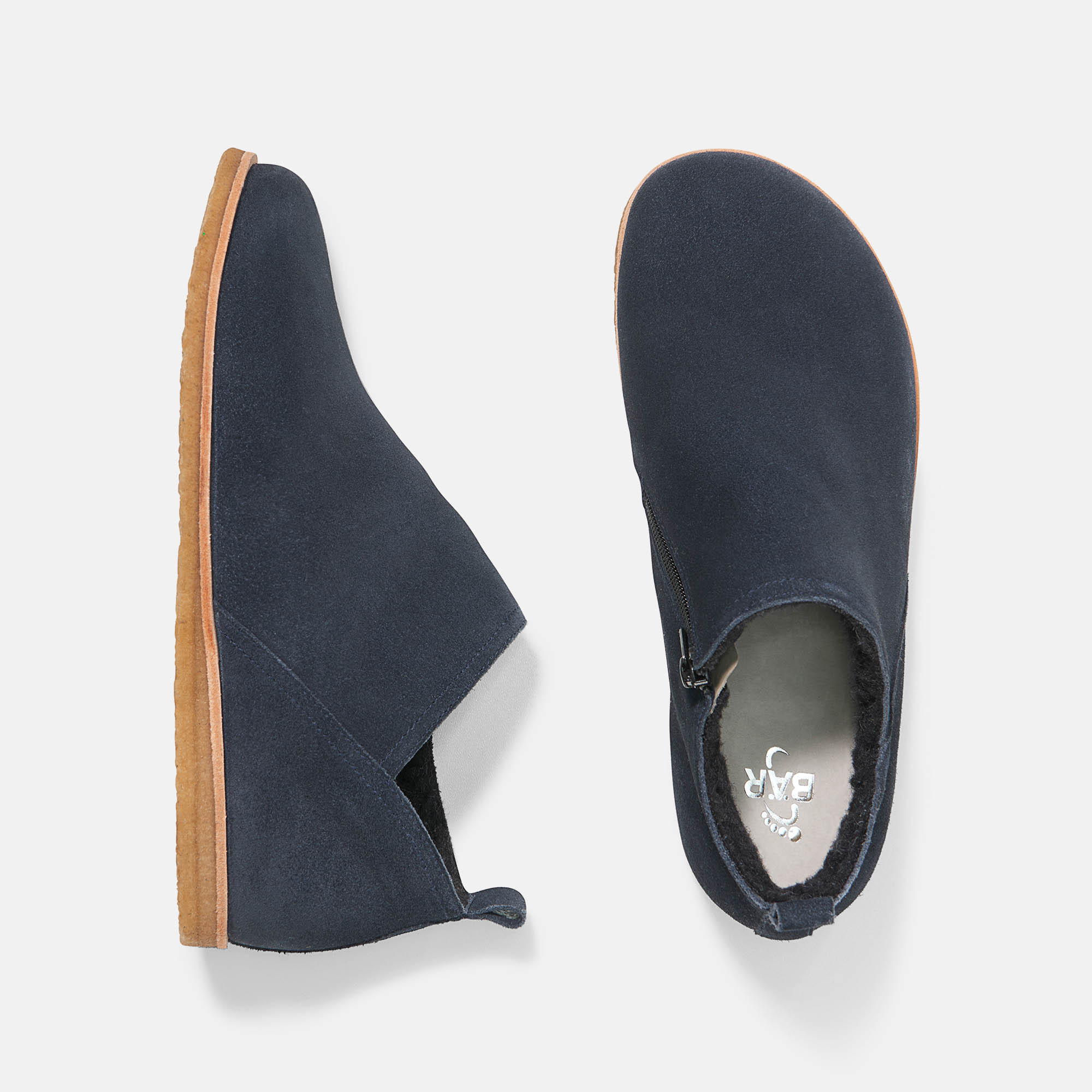 BÄR Schuhe Damenschuhe Freizeitschuhe Mie dunkelblau Kalbveloursleder wasserabweisend Ansicht von oben