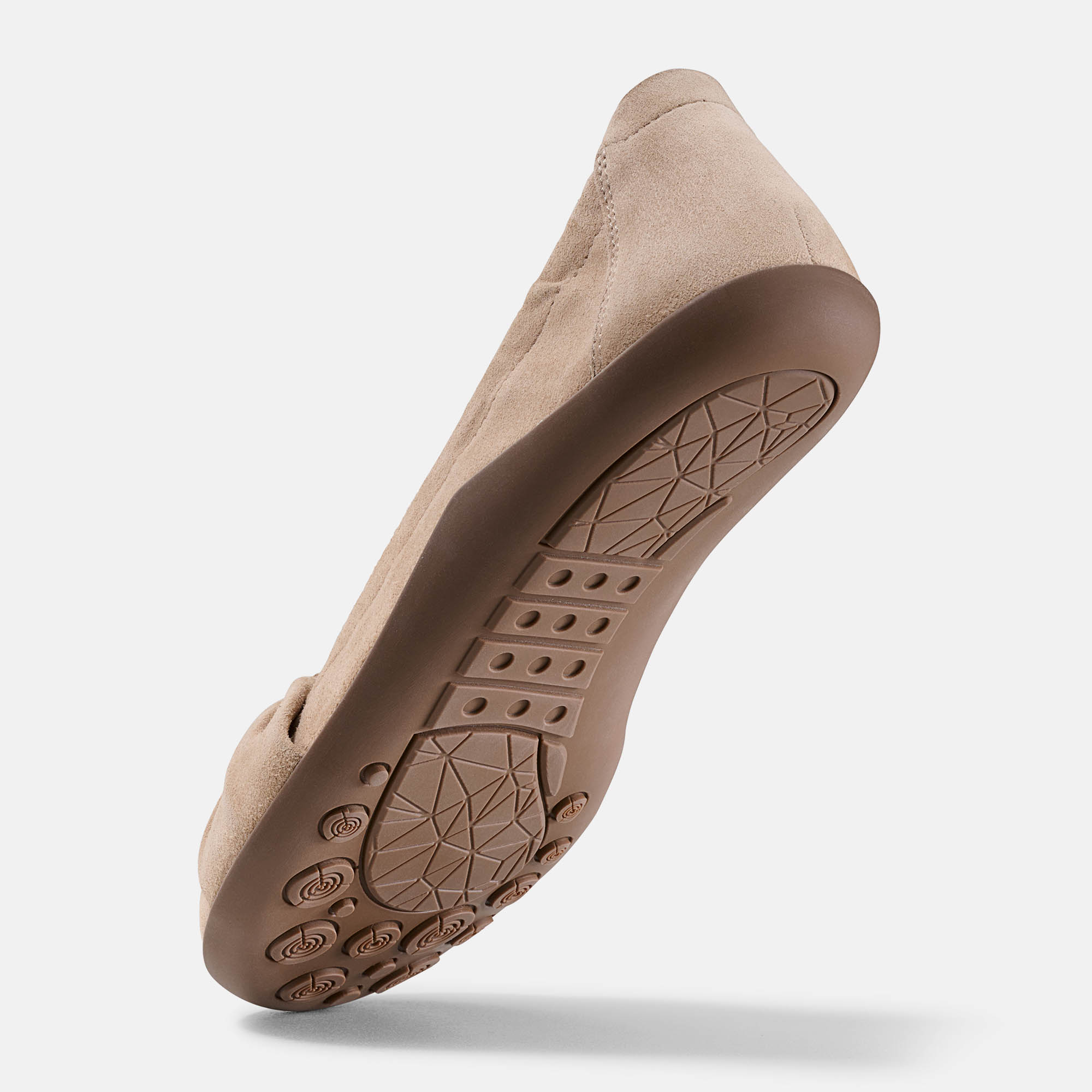 BÄR Schuhe Damenschuhe Freizeitschuhe Elly taupe Ziegenvelours Seitenansicht