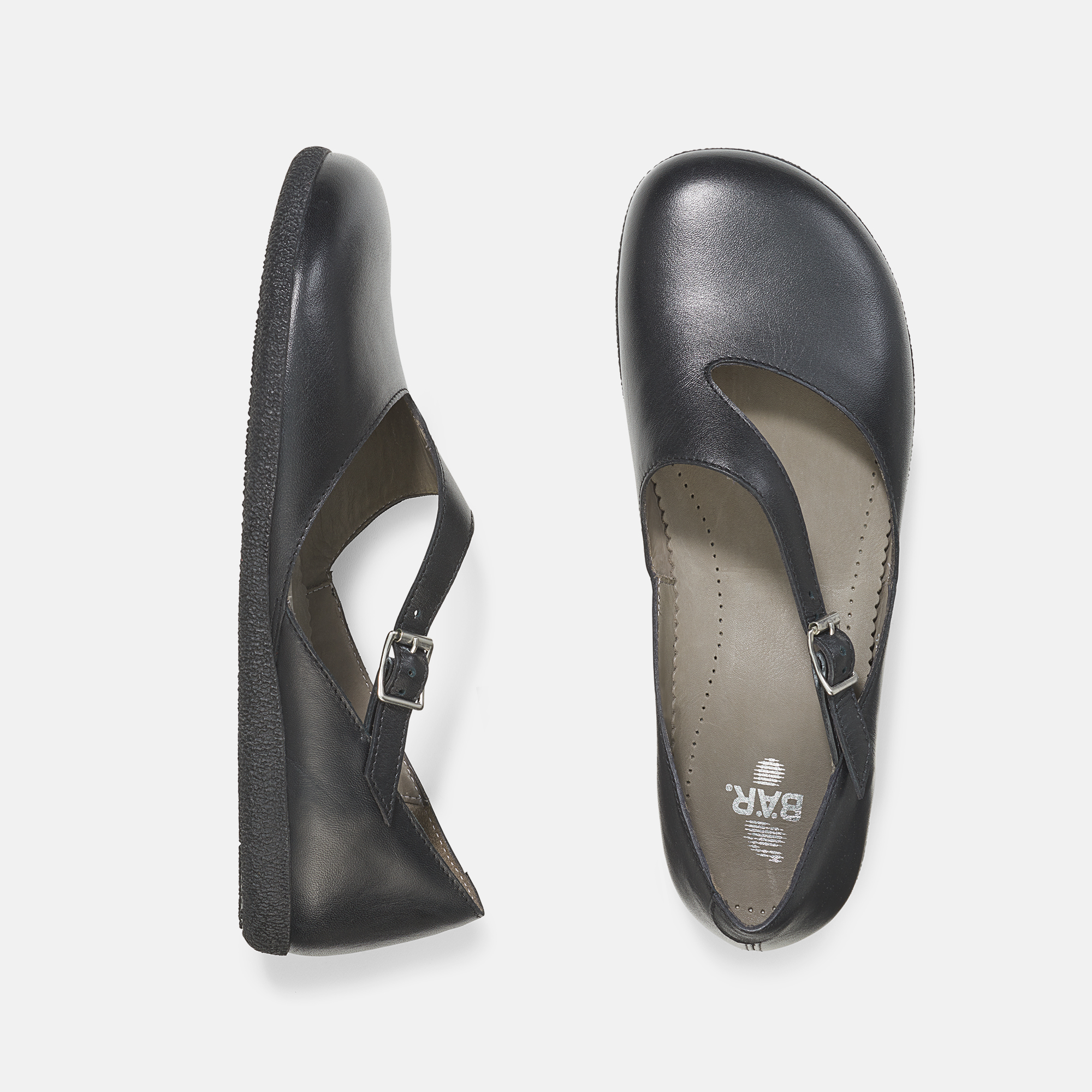 BÄR Schuhe Damenschuhe Freizeitschuhe Delia schwarz Kalbnappaleder Ansicht von oben