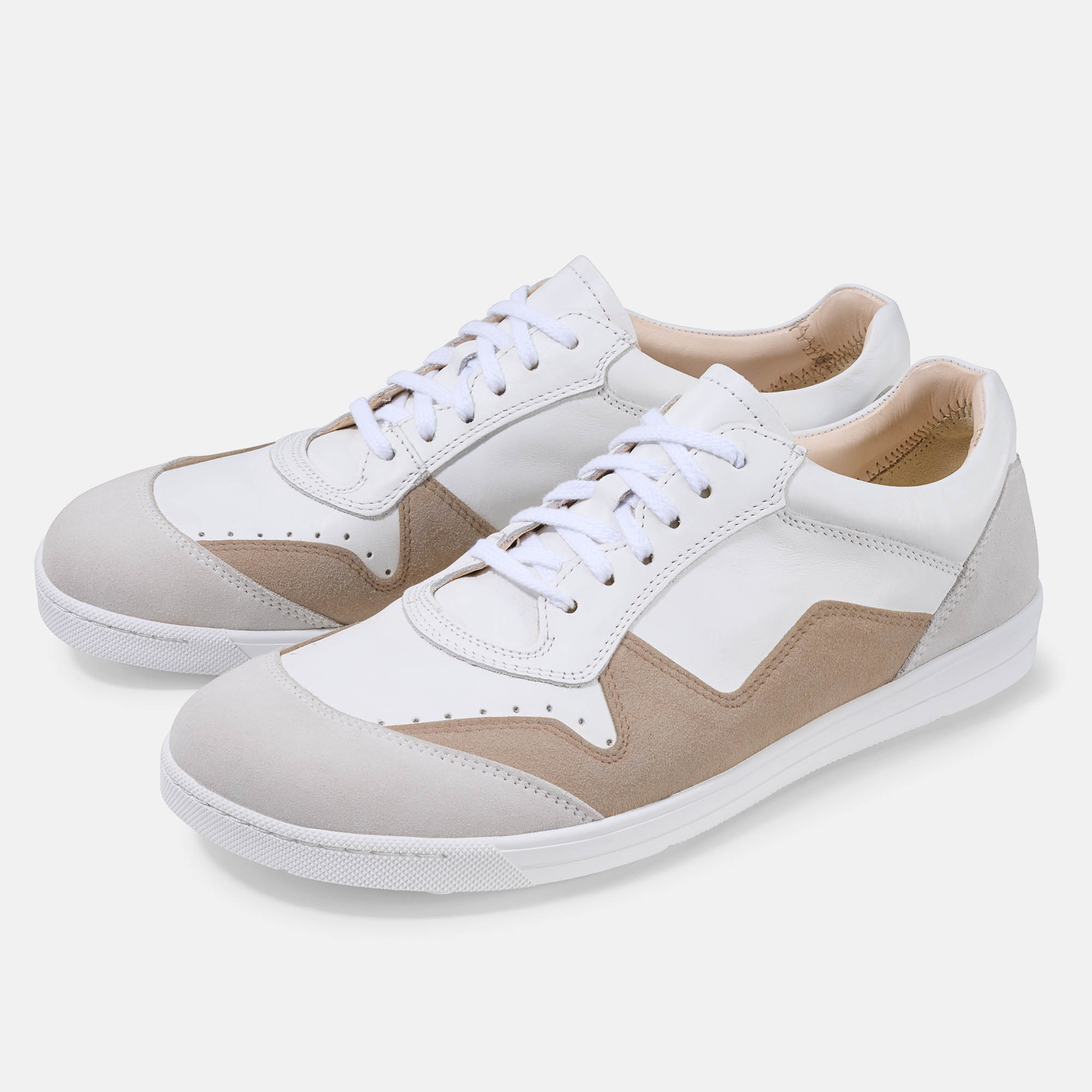 BÄR Schuhe Damenschuhe Freizeitschuhe Alea weiß/beige Kalbnappaleder, Kalbveloursleder Hauptbild