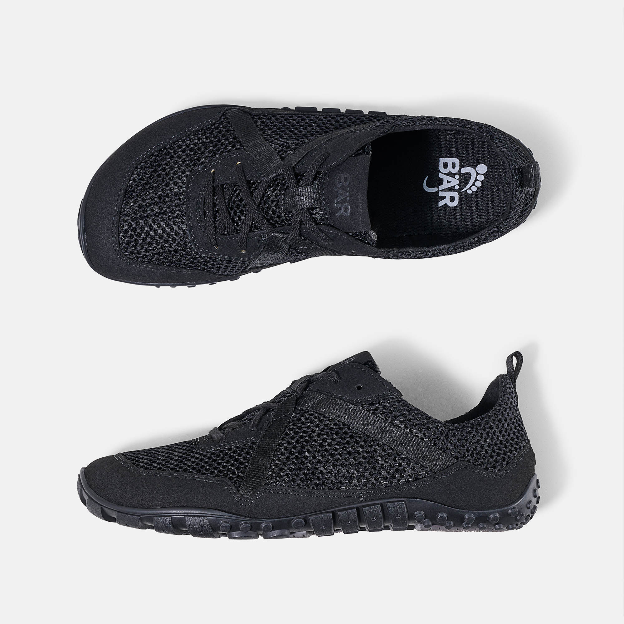 BÄR Schuhe Herrenschuhe Sport Junis Tex schwarz Textil Ansicht von oben