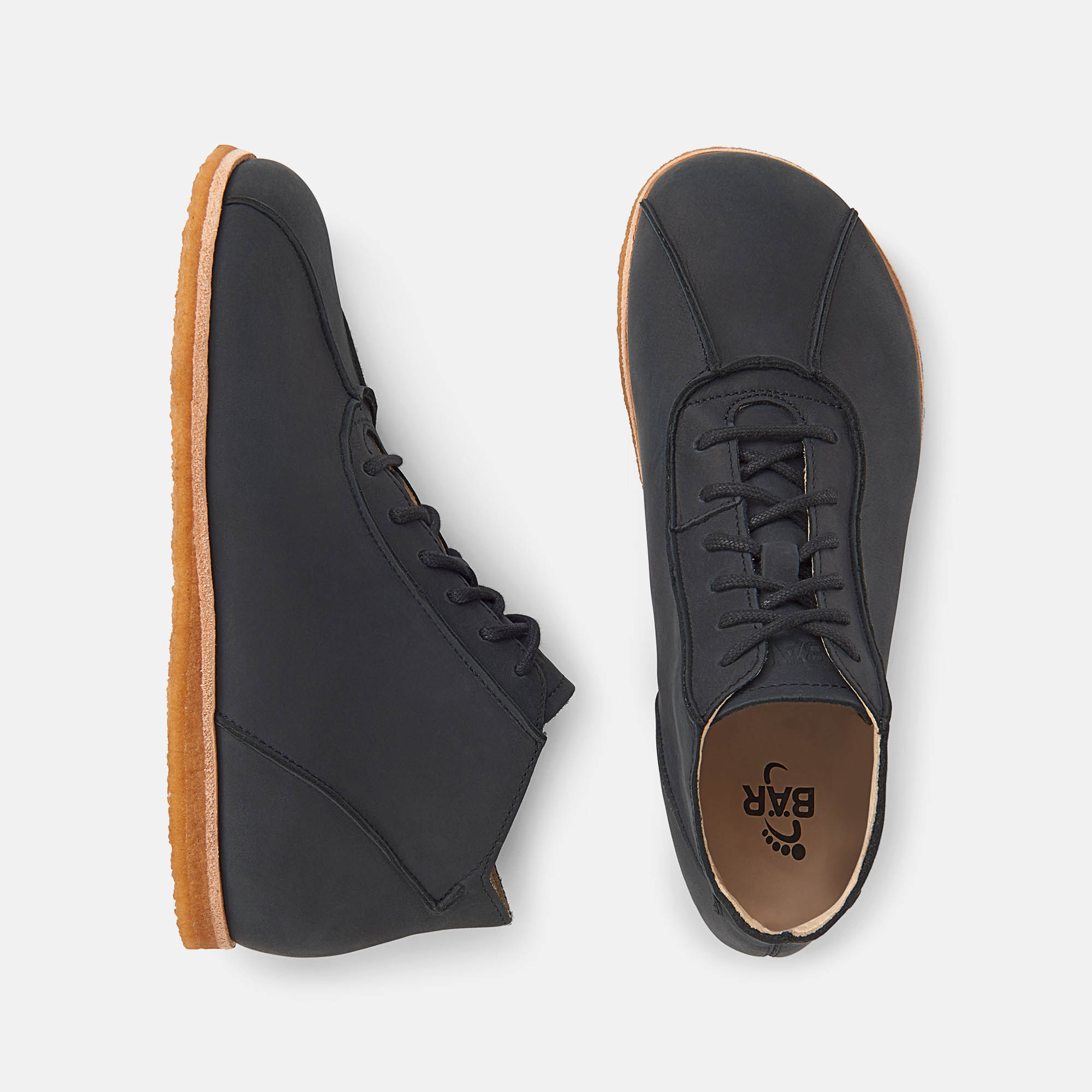 BÄR Schuhe Damenschuhe Freizeitschuhe Brie 2.0 anthrazit Rindnappaleder gewachst Ansicht von oben