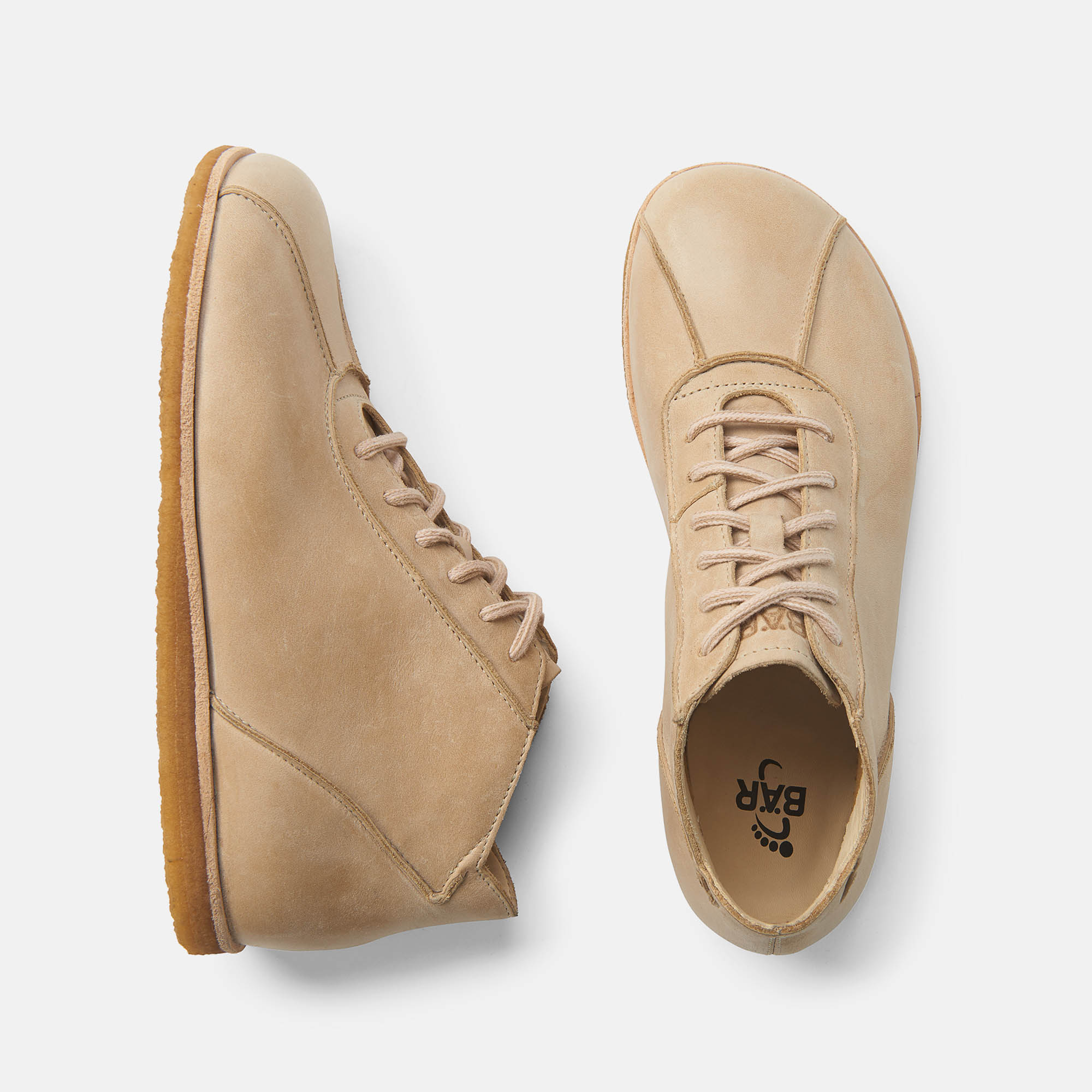 BÄR Schuhe Damenschuhe Freizeitschuhe Brie 2.0 sand Rindnappaleder gewachst Ansicht von oben