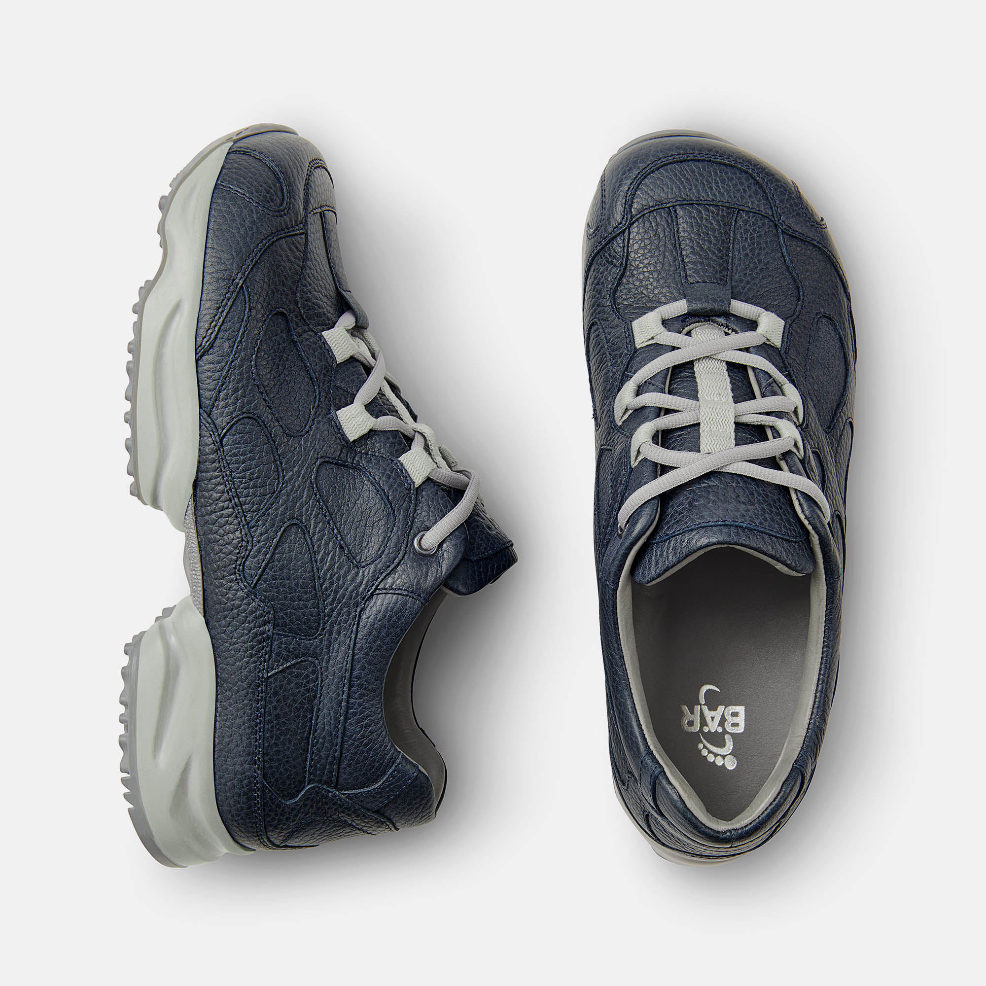 BÄR Schuhe Unisexschuhe Laufschuhe High Performance 2.5-L dunkelblau Rindnappaleder Ansicht von oben