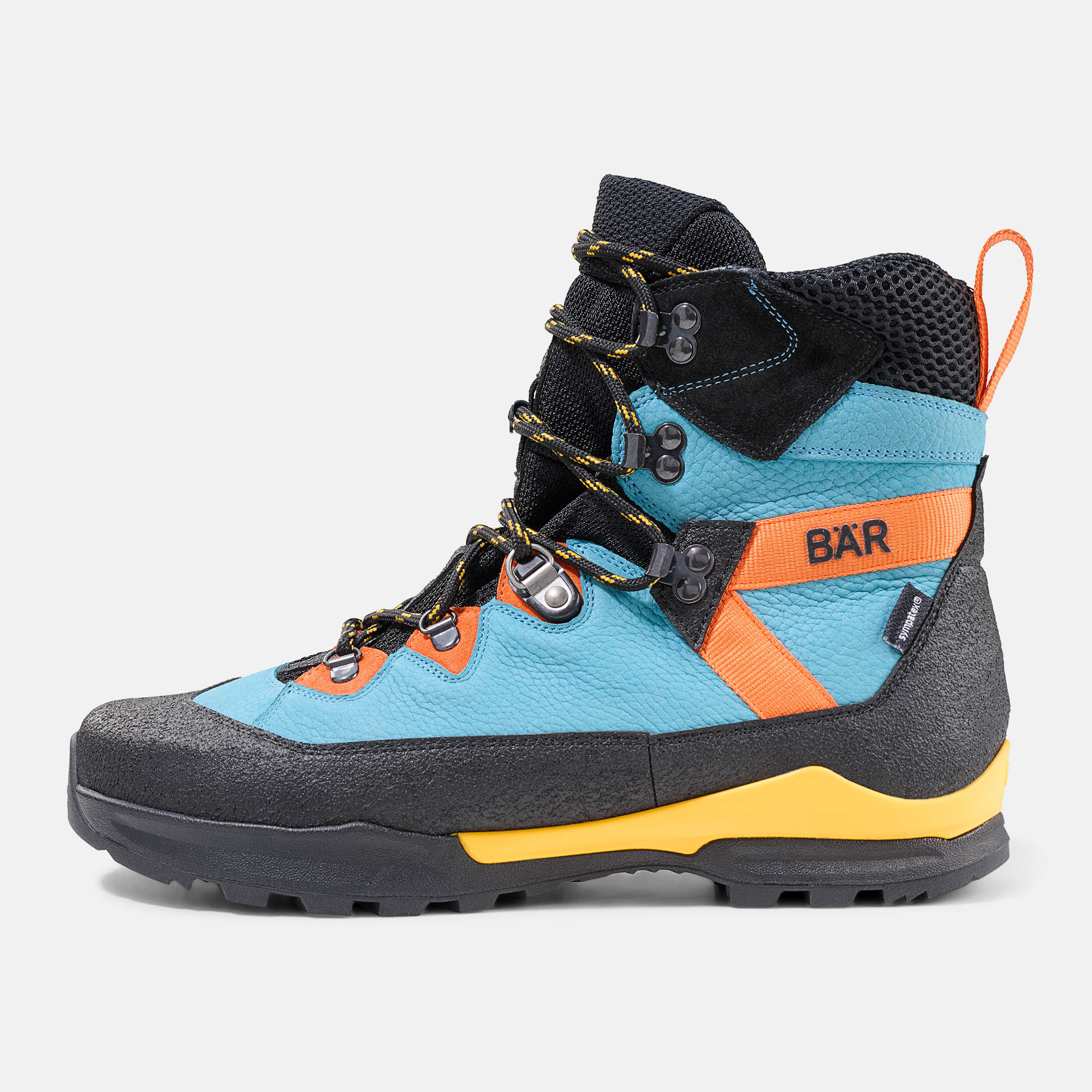 BÄR Schuhe Unisexschuhe Wanderstiefel Bergkomfort WP petrol/orange terracare® Rindnubukleder wasserabweisend, Rindveloursleder Produktbild