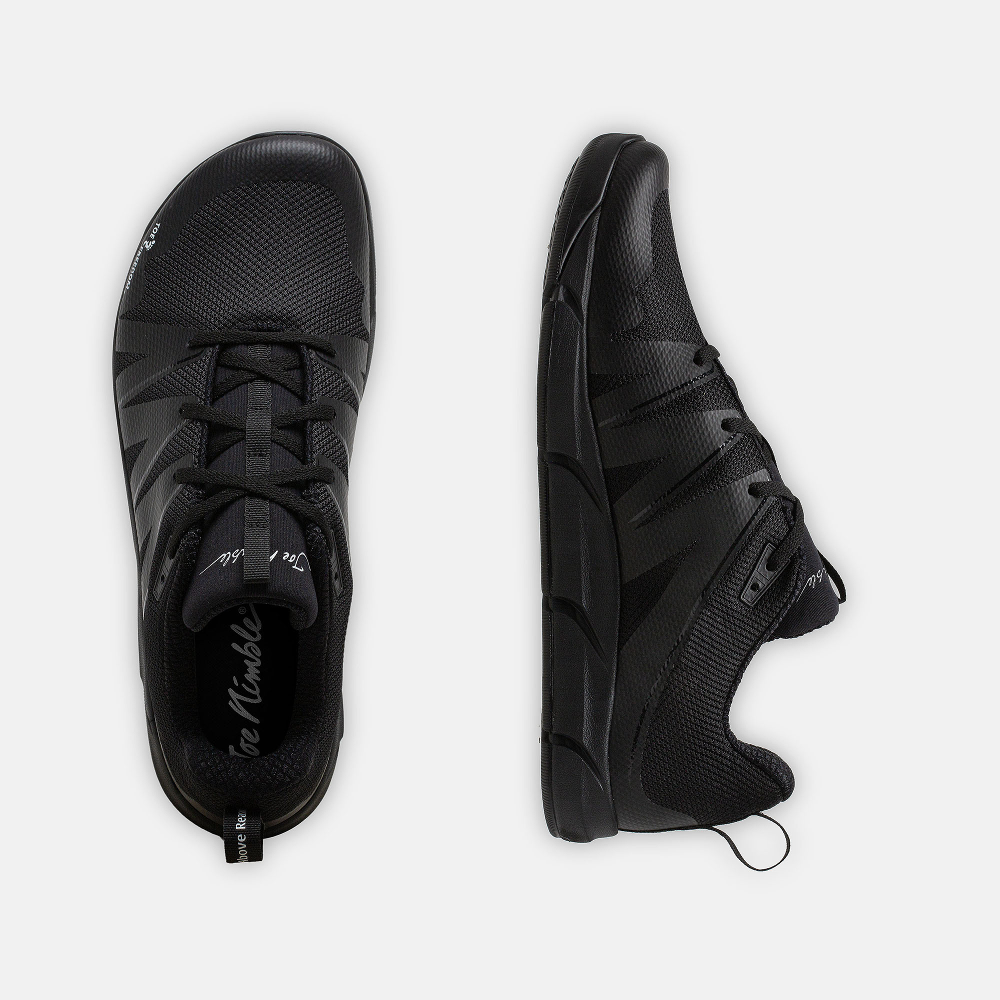 JOENIMBLE Schuhe Damenschuhe Sport Addict schwarz Textil Ansicht von oben