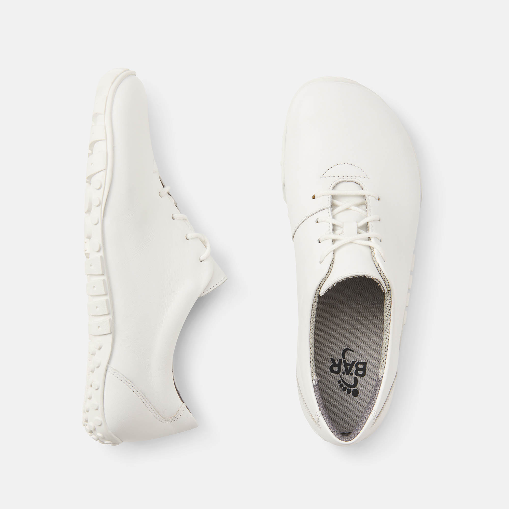 BÄR Schuhe Damenschuhe Alltag Joana weiß Kalbnappaleder Ansicht von oben