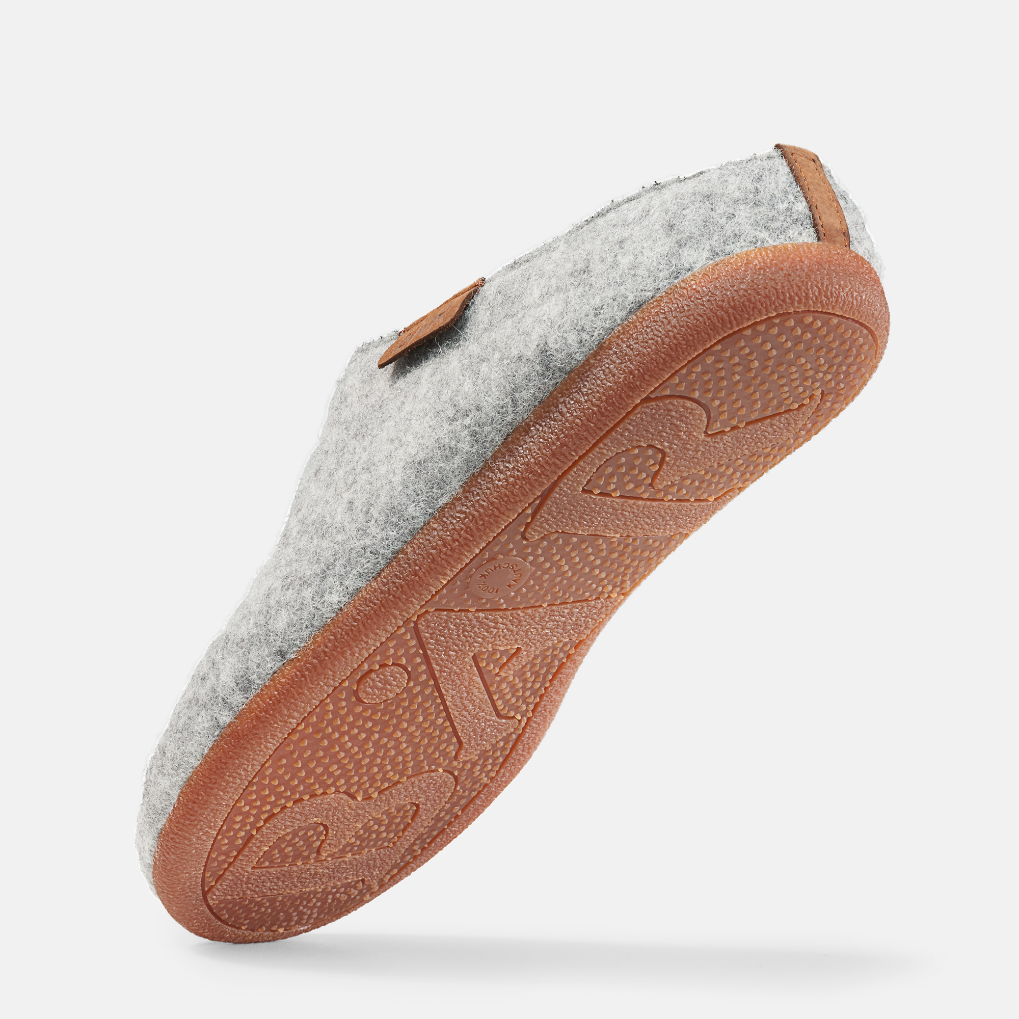 BÄR Schuhe Unisexschuhe Hausschuhe Hugo grau 75% Wolle, 25% Polyamid Seitenansicht