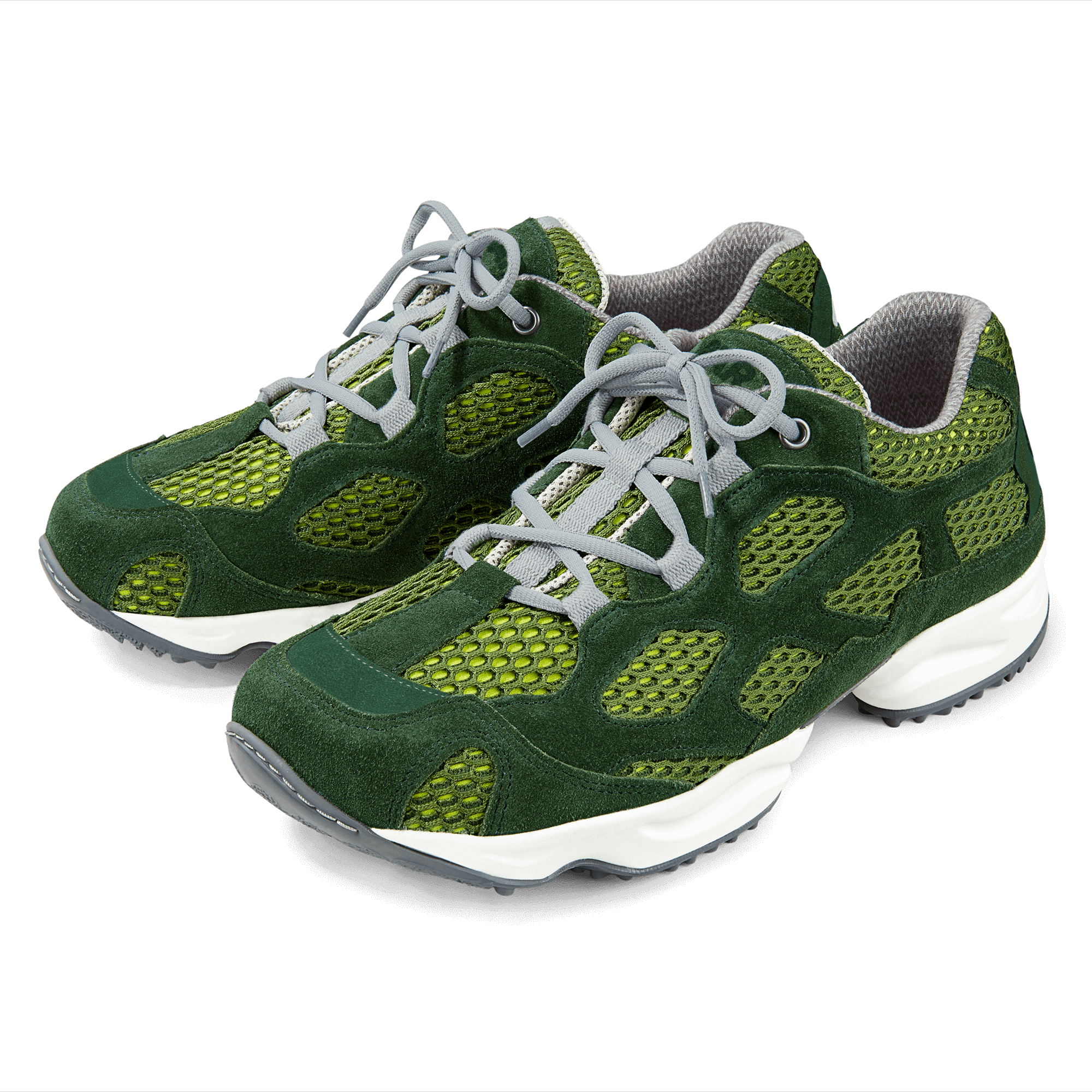 BÄR Schuhe Unisexschuhe Laufschuhe High Performance 2.5 oliv/gelb Mesh, Synthetisches Leder, Kalbveloursleder Hauptbild