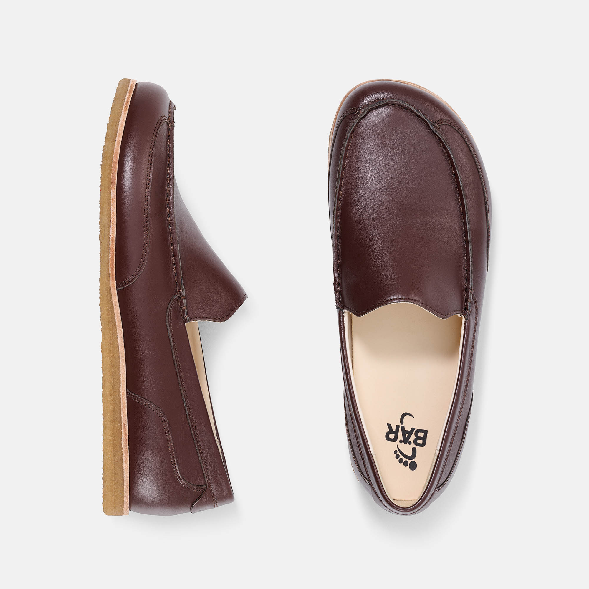 BÄR Schuhe Herrenschuhe Freizeitschuhe Timothy dunkelbraun Rindnappaleder Ansicht von oben