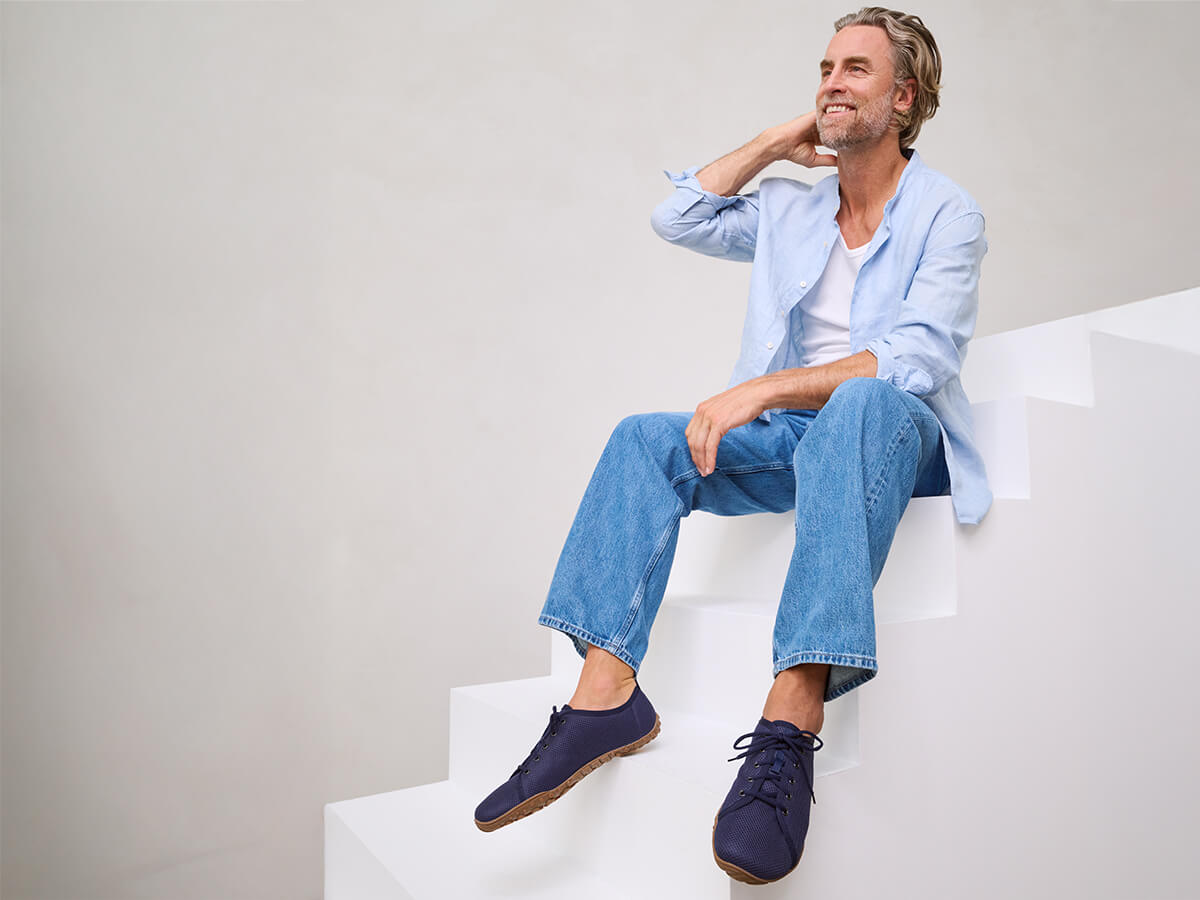 BÄR Schuhe Herrenschuhe Freizeitschuhe John electricblau Textil Emotionsbild