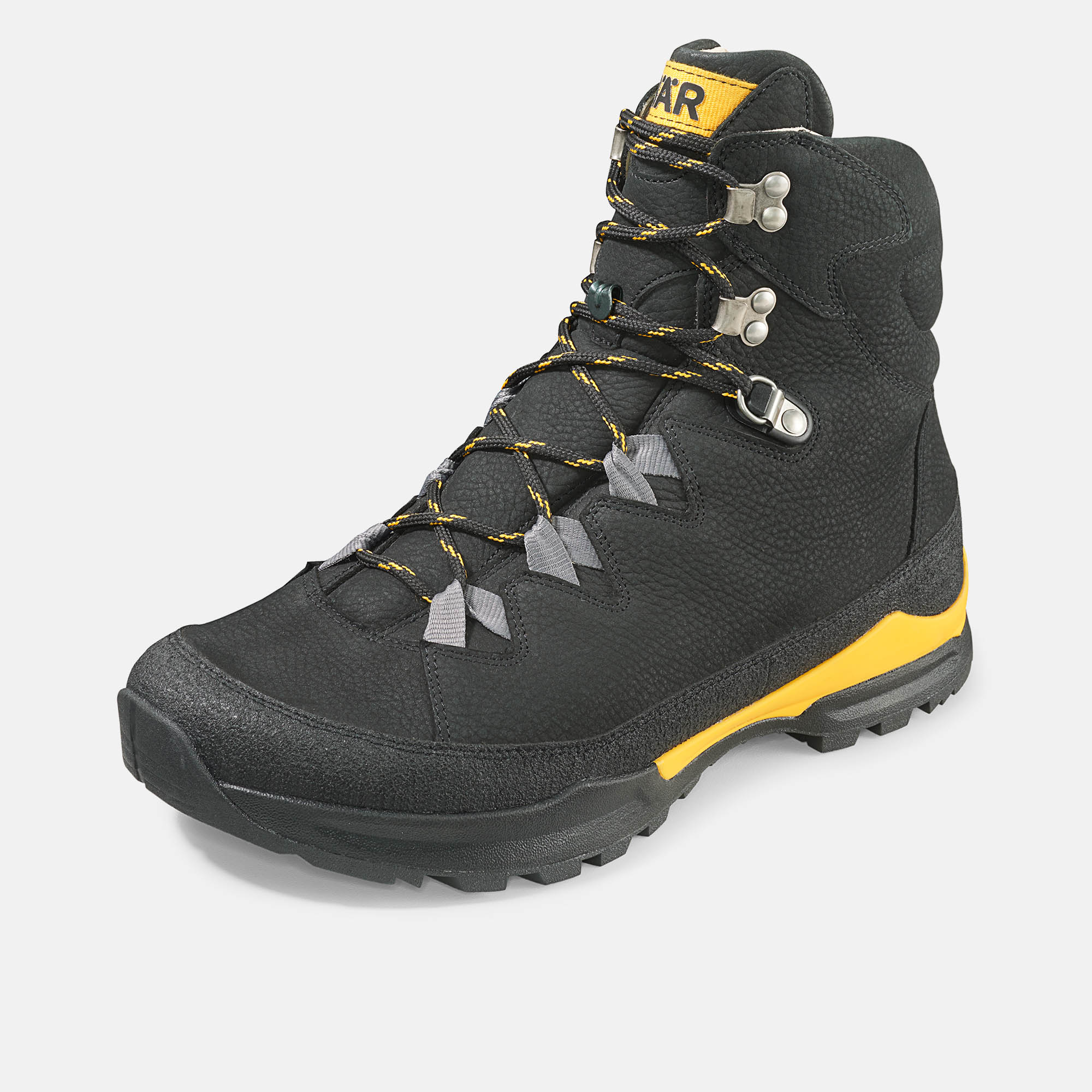 BÄR Schuhe Herrenschuhe Wanderstiefel Bergkomfort Wanderstiefel 2.0 schwarz/orange terracare® Rindnubuk wasserabweisend Produktbild