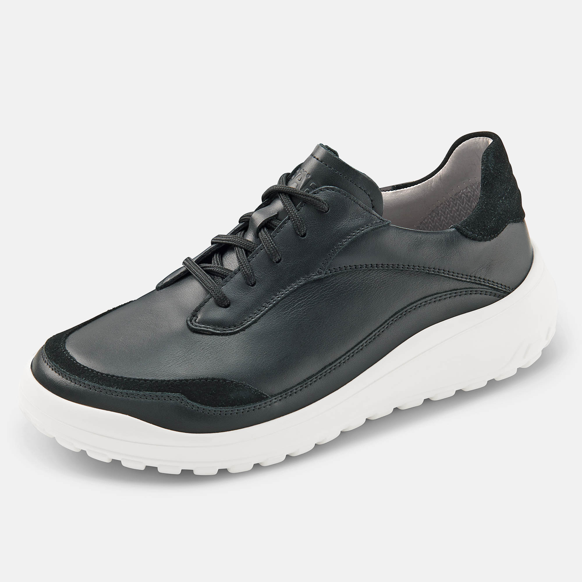 BÄR Schuhe Damenschuhe Alltag Quinn schwarz Kalbnappaleder, Kalbveloursleder Produktbild