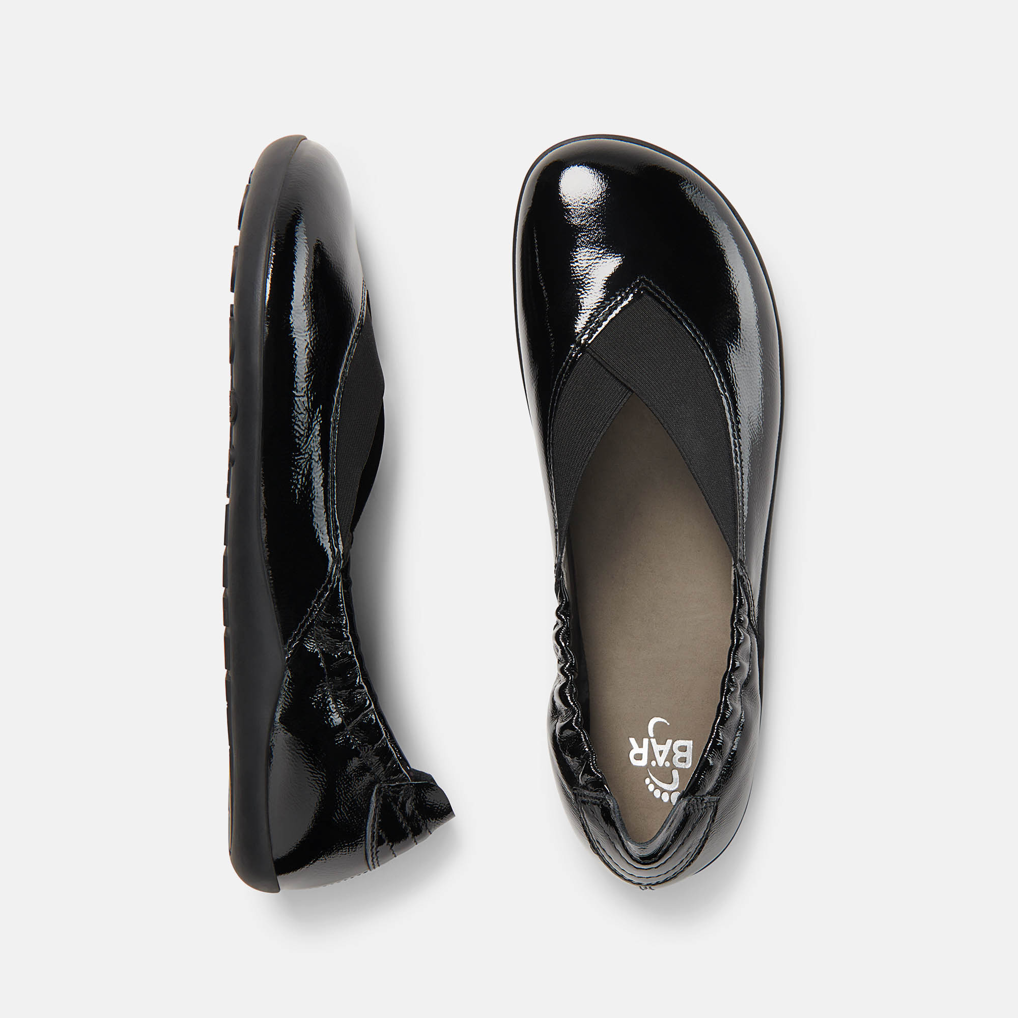 BÄR Schuhe Damenschuhe Freizeitschuhe Amber schwarz Kalblackleder Ansicht von oben