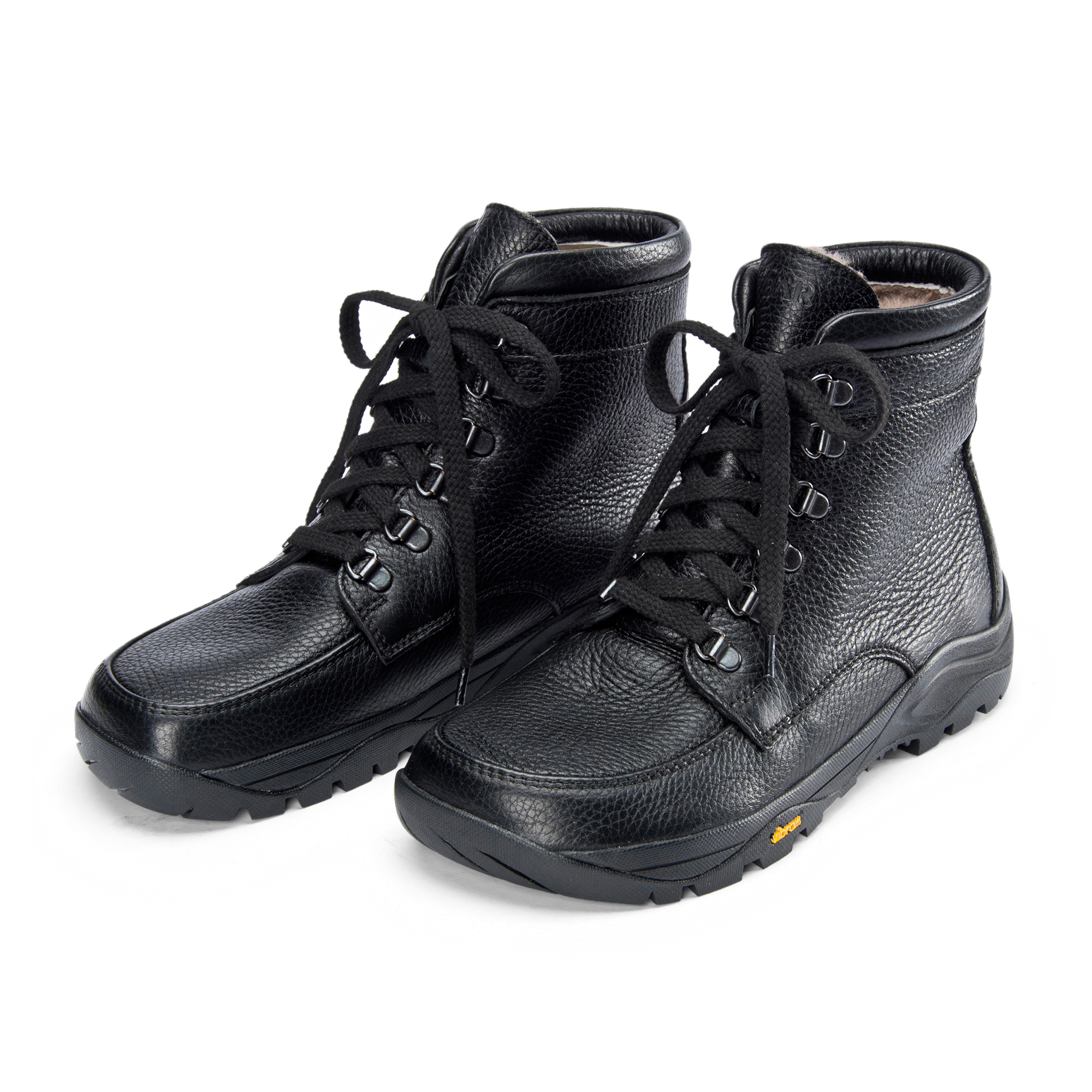 BÄR Schuhe Herrenschuhe Wanderstiefel Lammfellstiefel schwarz Rindnappaleder wasserabweisend Hauptbild