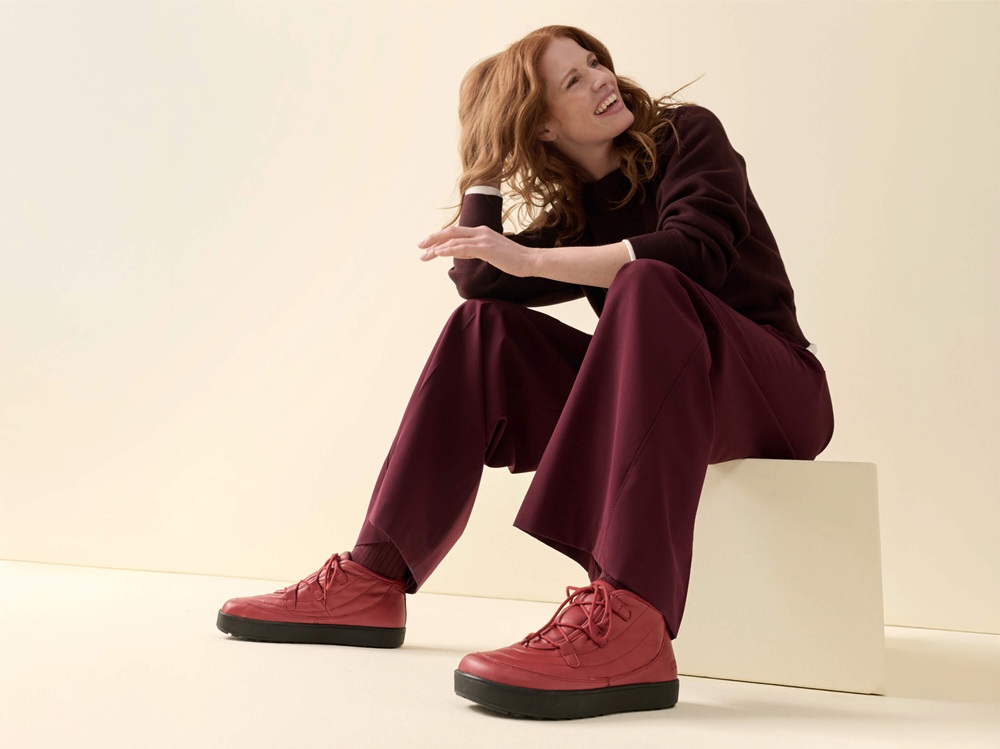 BÄR Schuhe Damenschuhe Freizeitschuhe Lena rot Lammnappaleder Emotionsbild