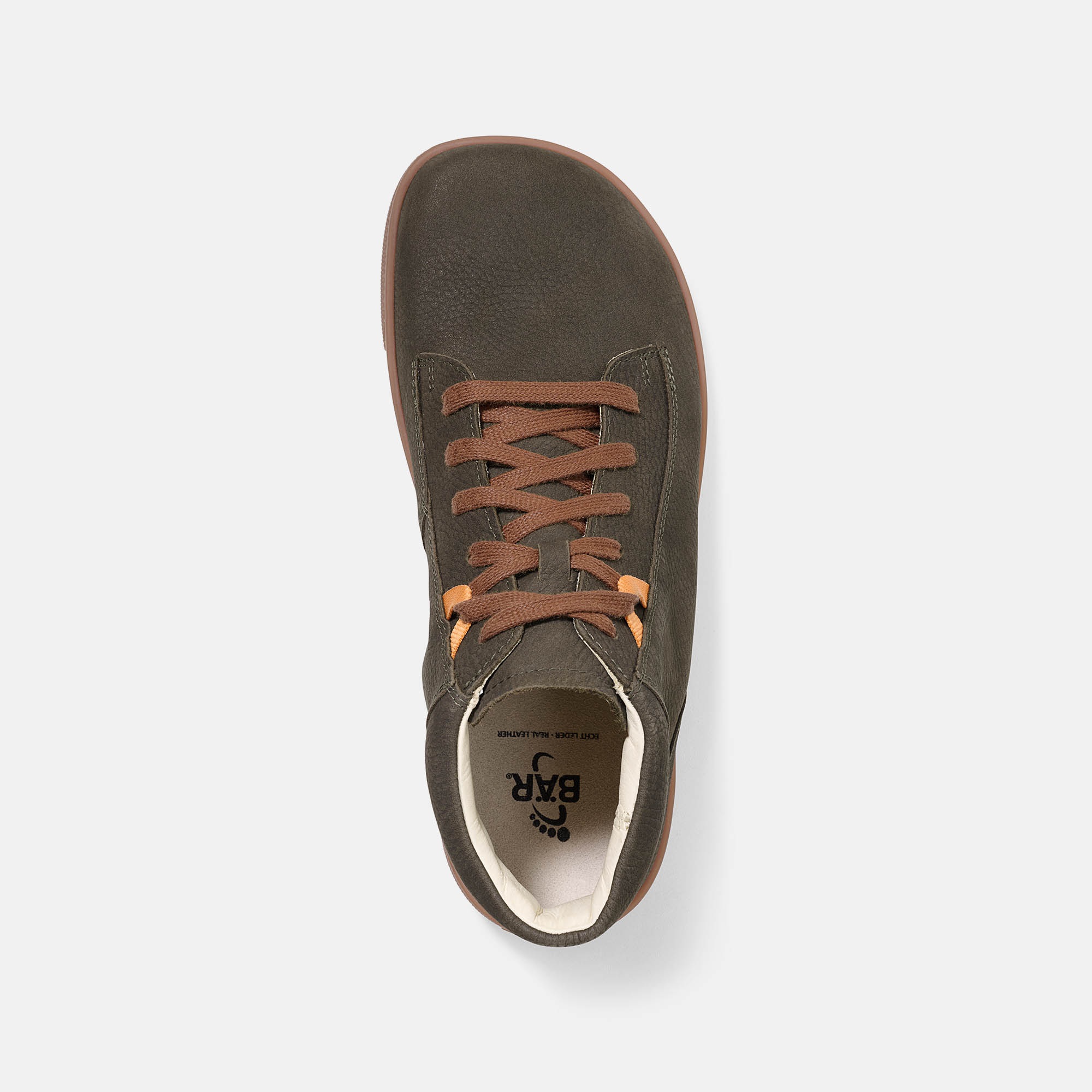 BÄR Schuhe Herrenschuhe Freizeitschuhe Nate khaki Rindnubukleder wasserabweisend Ansicht von oben