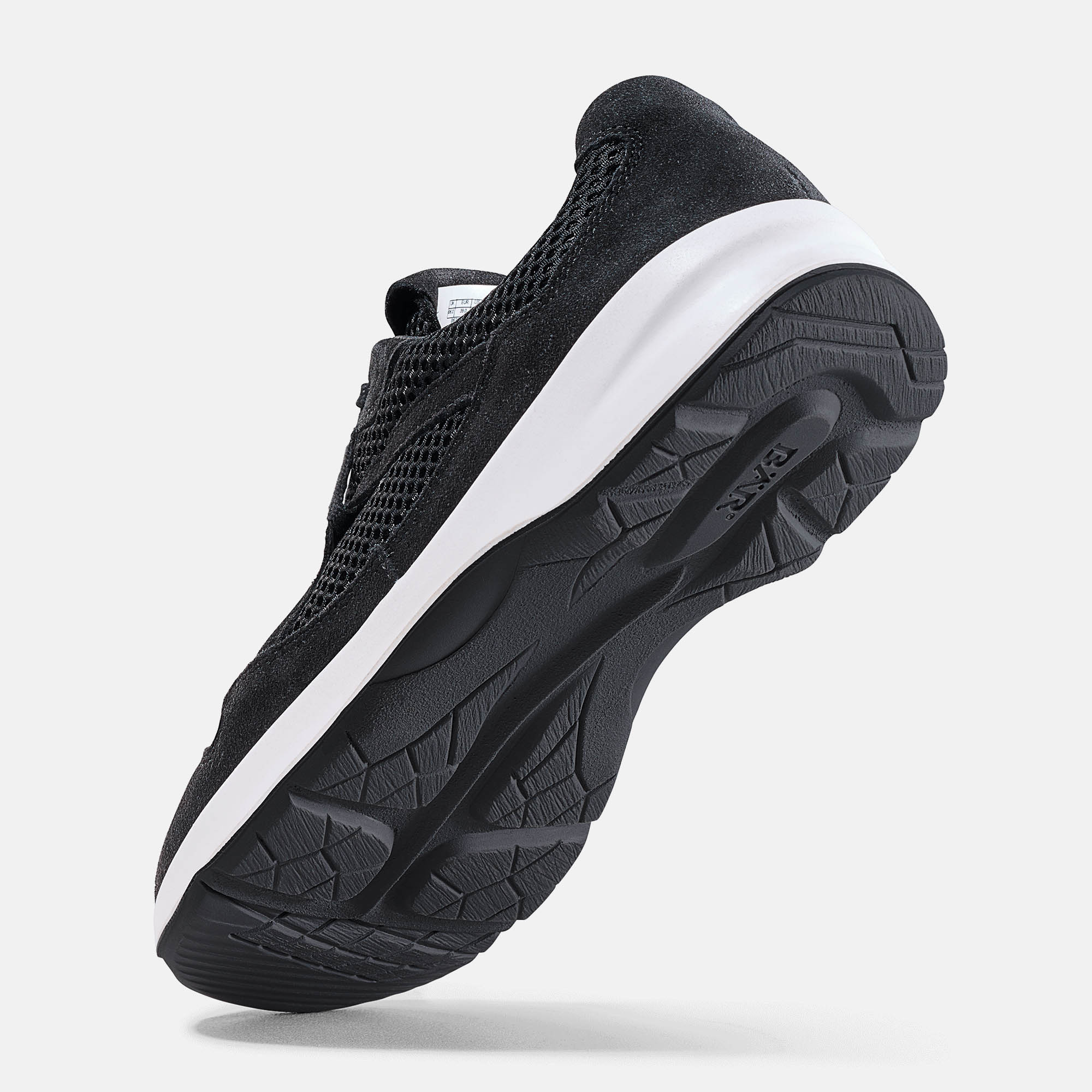 BÄR Schuhe Damenschuhe Sport LadyMove schwarz Mesh, Kalbveloursleder Seitenansicht