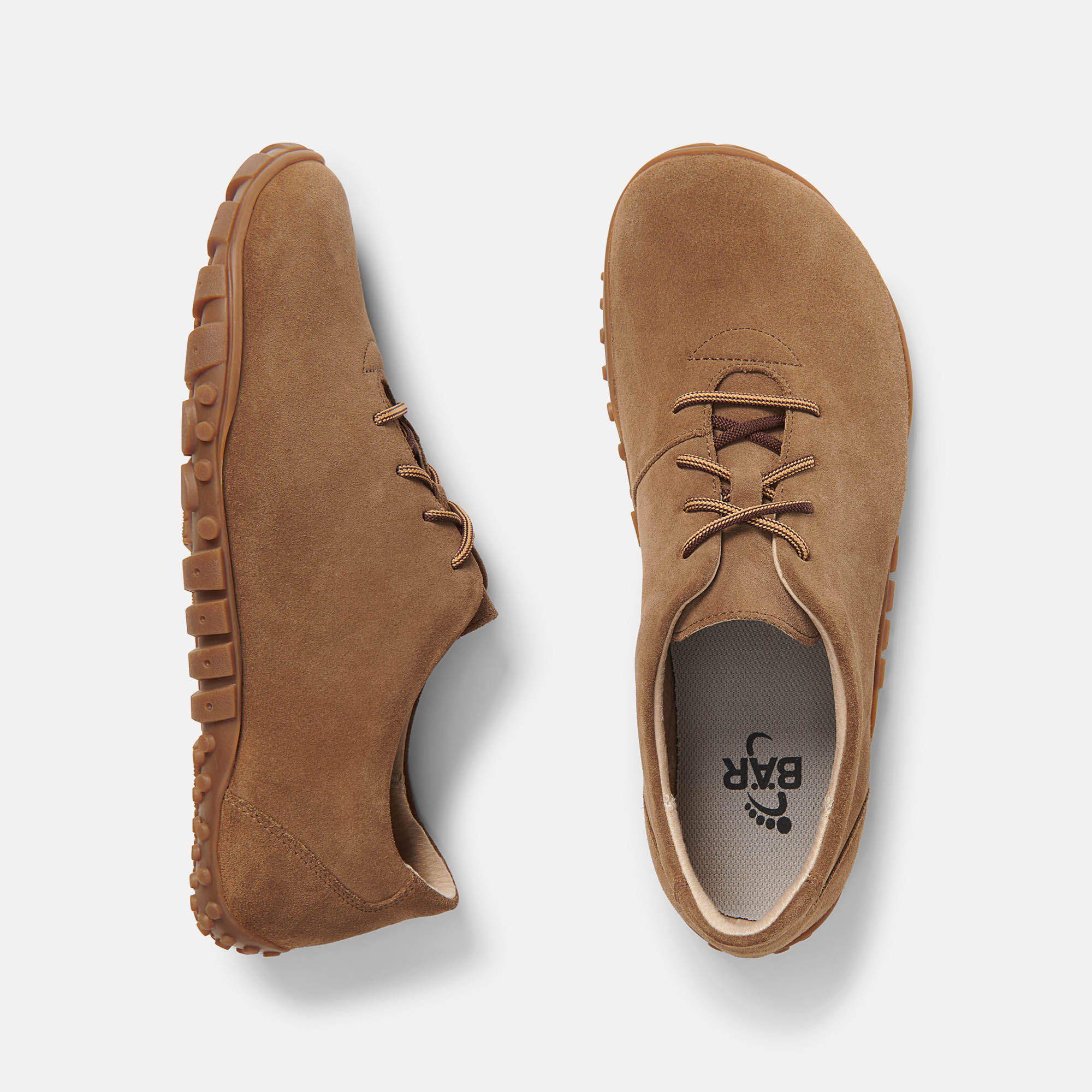 BÄR Schuhe Damenschuhe Alltag Joana schlamm Kalbveloursleder Ansicht von oben