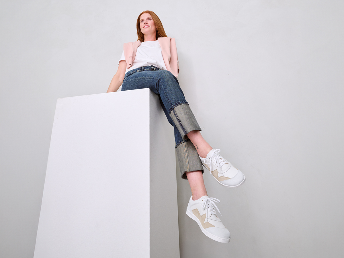 BÄR Schuhe Damenschuhe Freizeitschuhe Alea weiß/beige Kalbnappaleder, Kalbveloursleder Emotionsbild