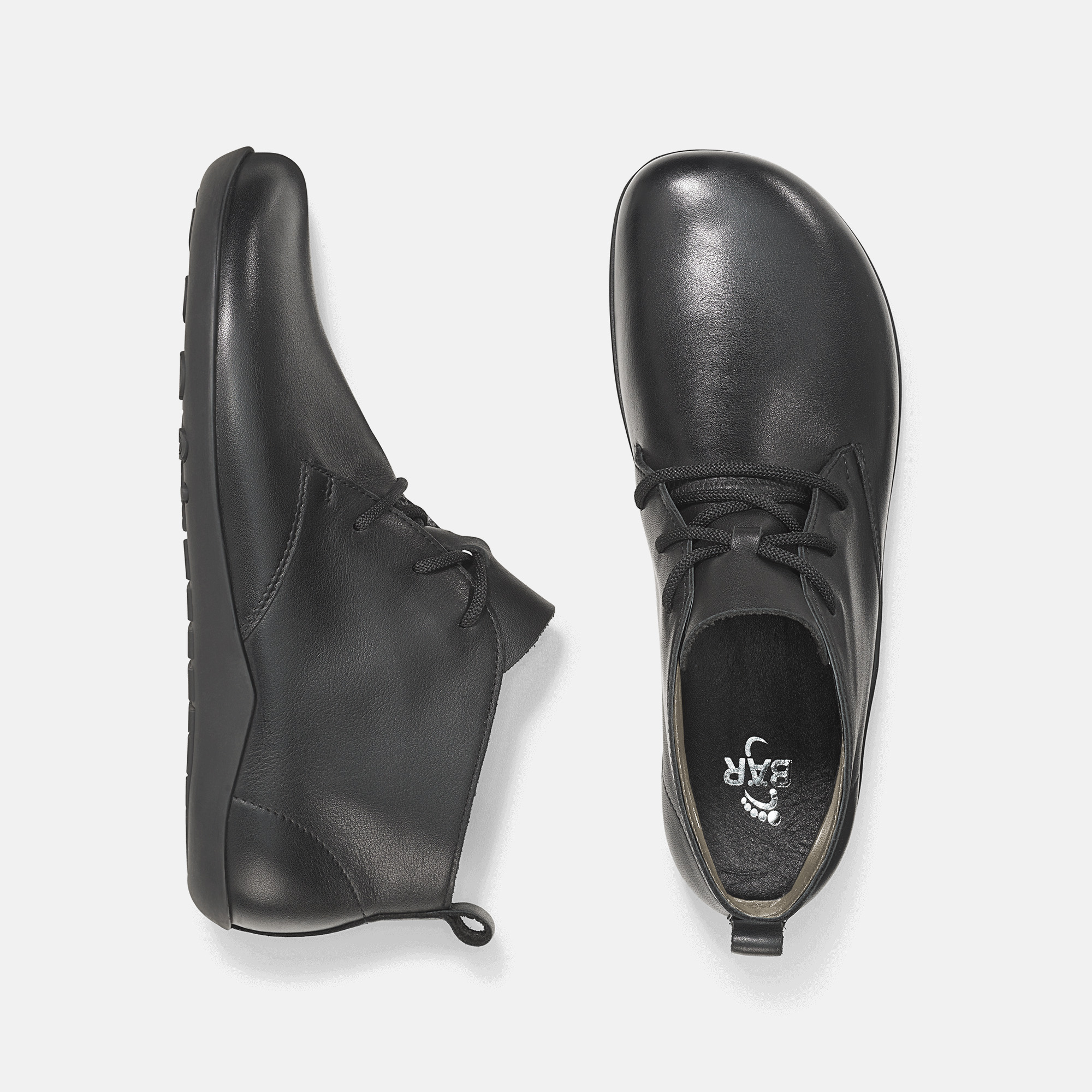 BÄR Schuhe Herrenschuhe Freizeitschuhe Jaden schwarz Rindnappaleder Ansicht von oben