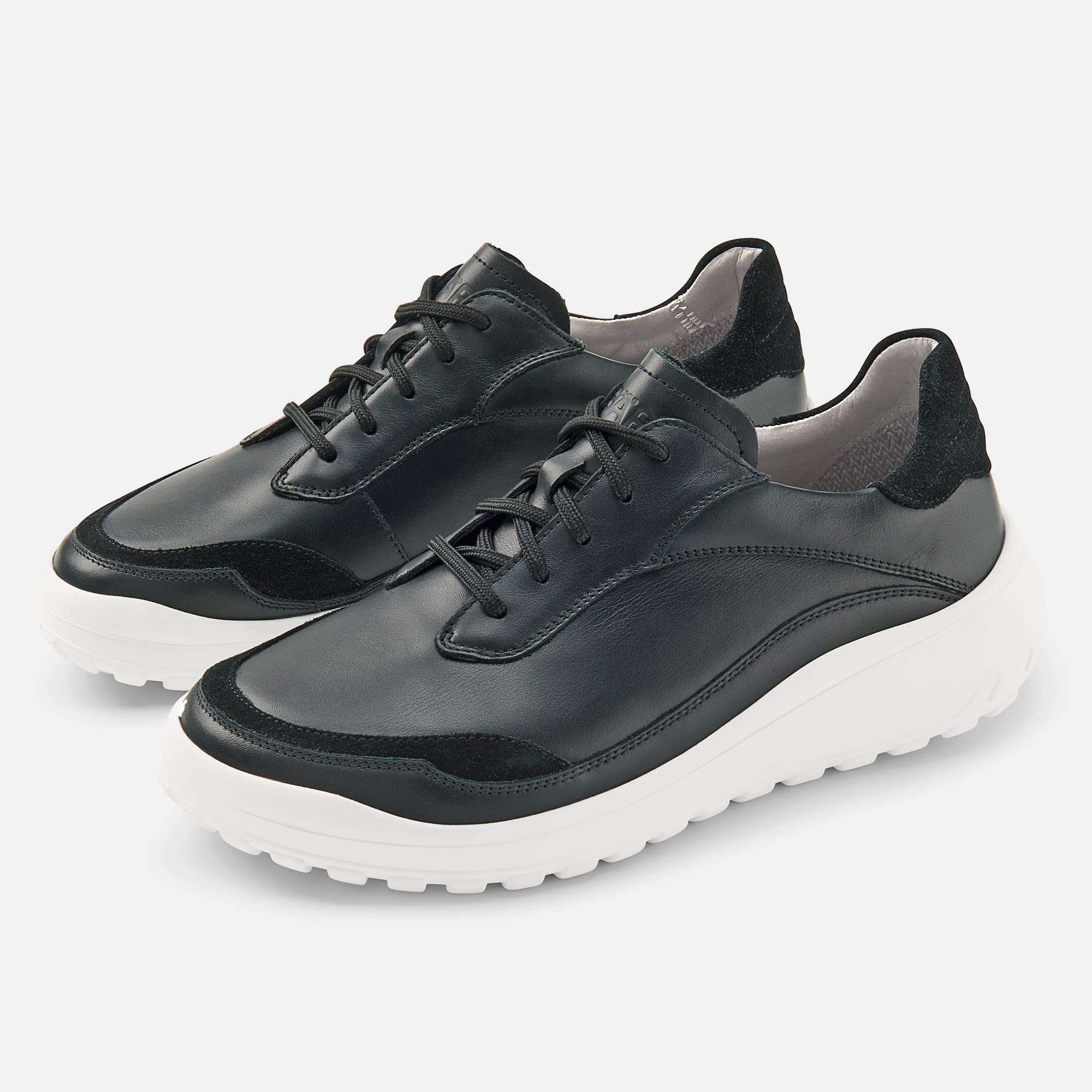 BÄR Schuhe Damenschuhe Alltag Quinn schwarz Kalbnappaleder, Kalbveloursleder Hauptbild