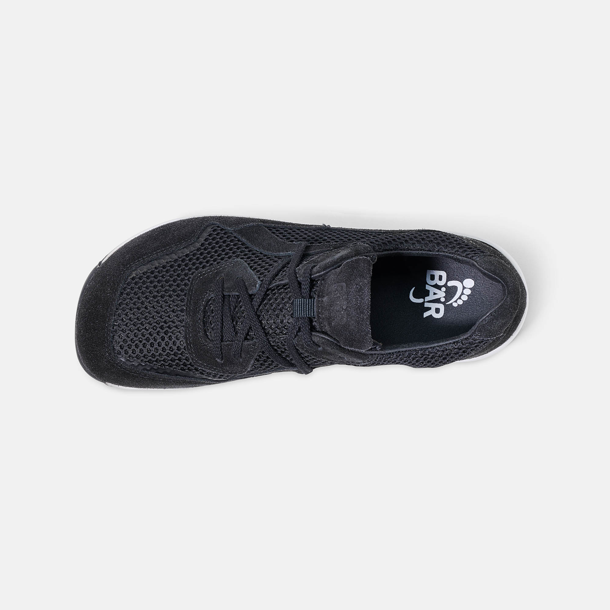 BÄR Schuhe Damenschuhe Sport LadyMove schwarz Mesh, Kalbveloursleder Ansicht von oben