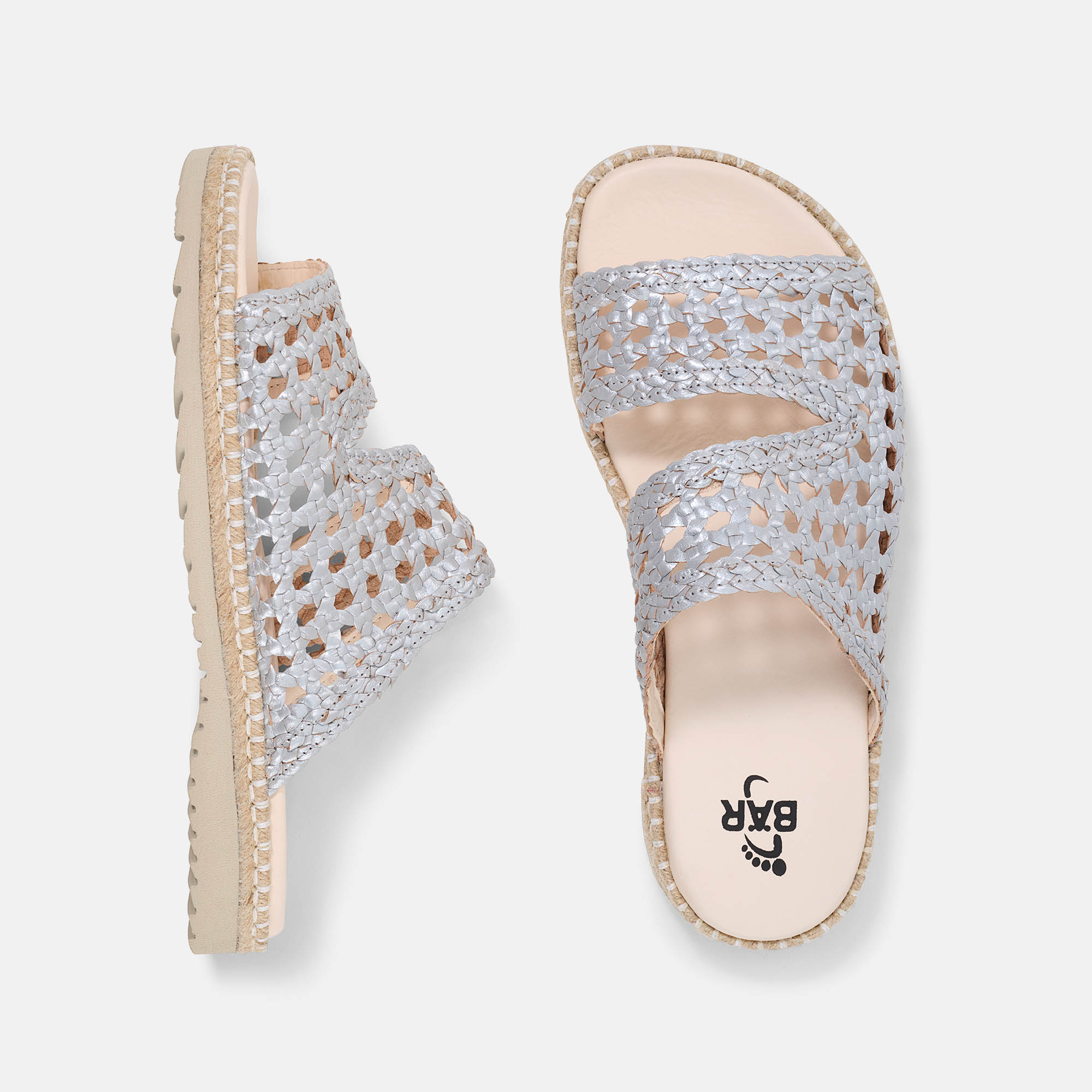 BÄR Schuhe Damenschuhe Freizeitschuhe Ayla silber Ziegenleder Ansicht von oben