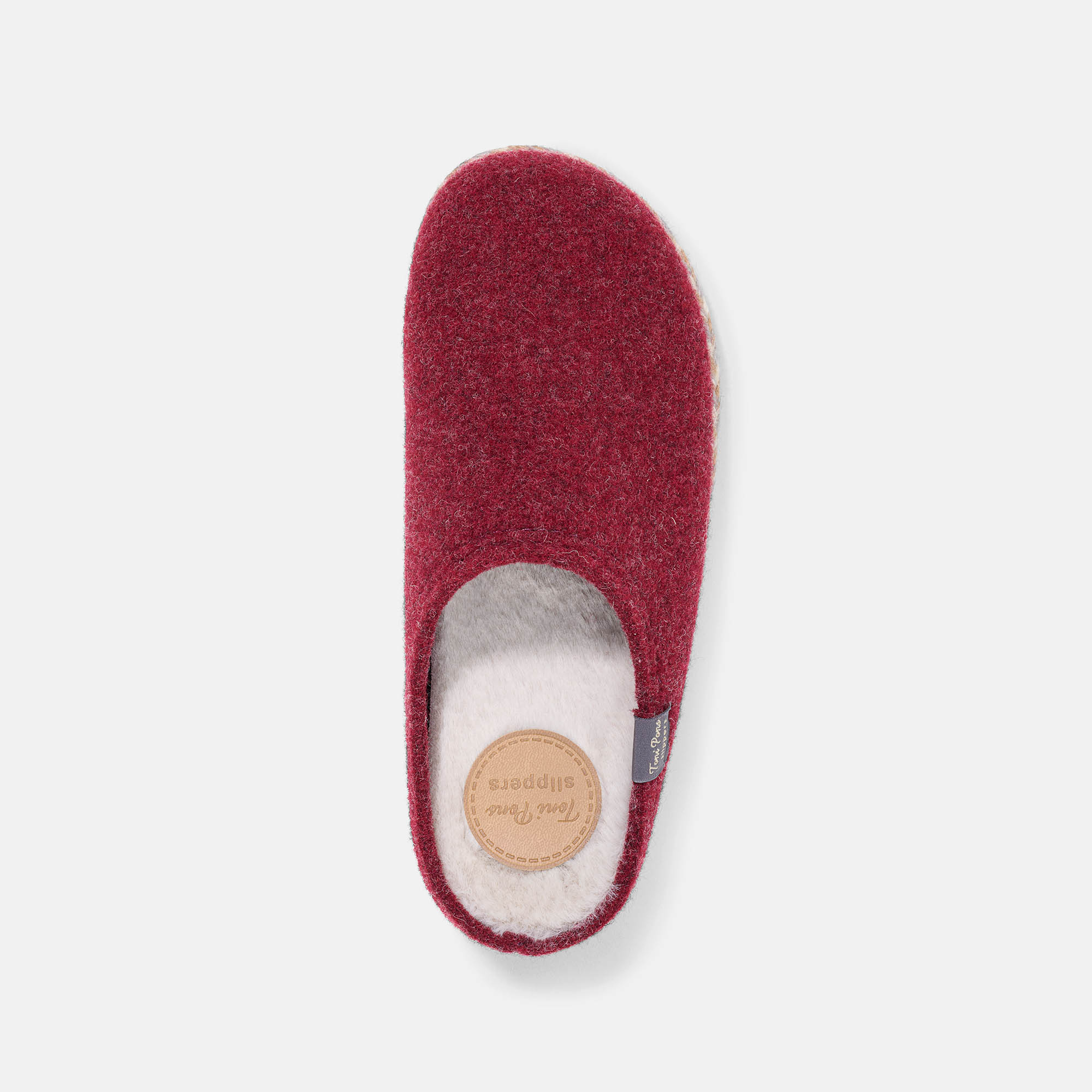 BÄR Schuhe Damenschuhe Hausschuhe Deli bordeaux Ansicht von oben