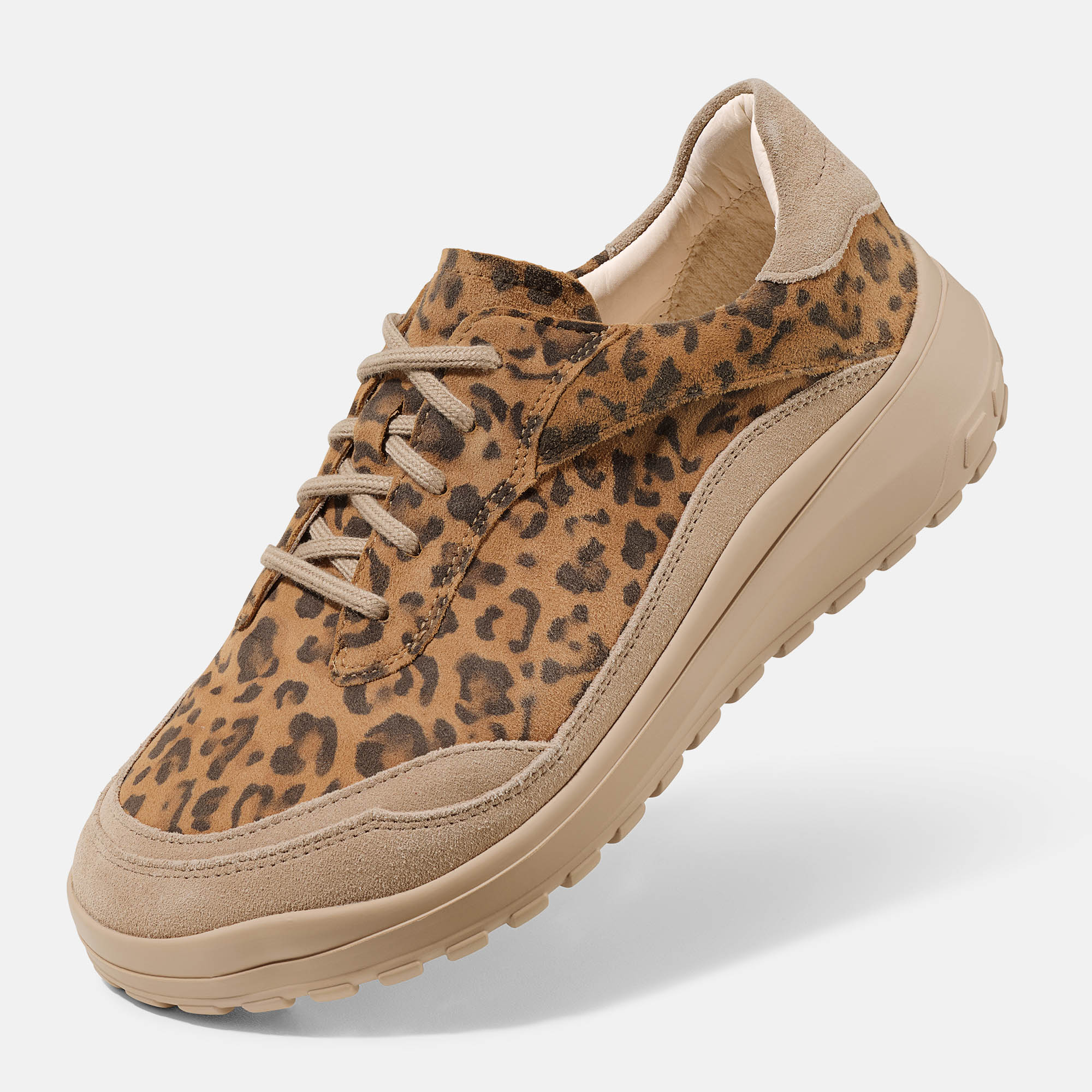 BÄR Schuhe Damenschuhe Freizeitschuhe Quinn cognac/leo Kalbveloursleder Produktbild