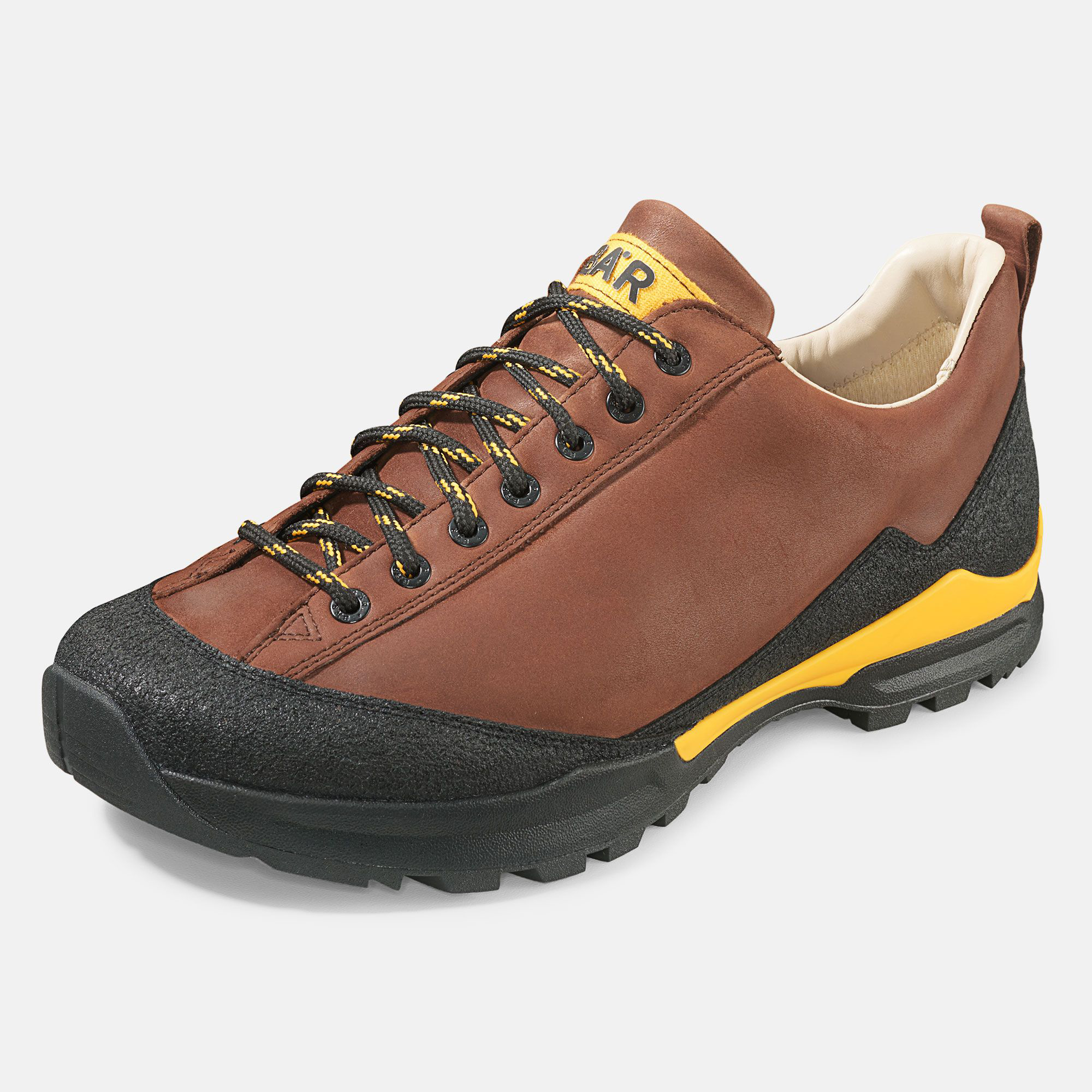 BÄR Schuhe Damenschuhe Wanderschuhe Bergkomfort Wanderschuh dunkelbraun terracare® gewachstes Rindnappa wasserabweisend Produktbild
