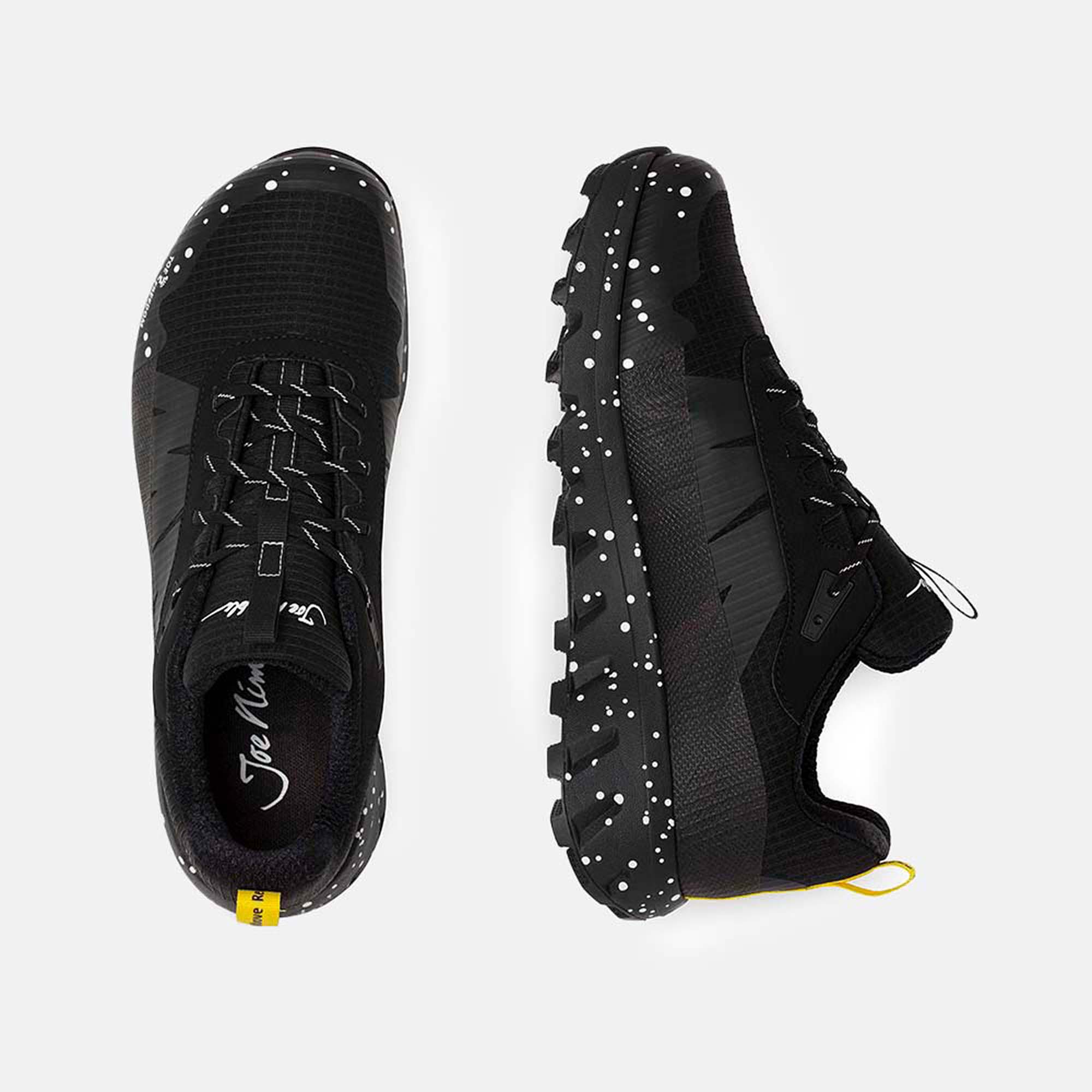 JOENIMBLE Schuhe Herrenschuhe Wanderschuhe Explore Addict schwarz Textil Ansicht von oben