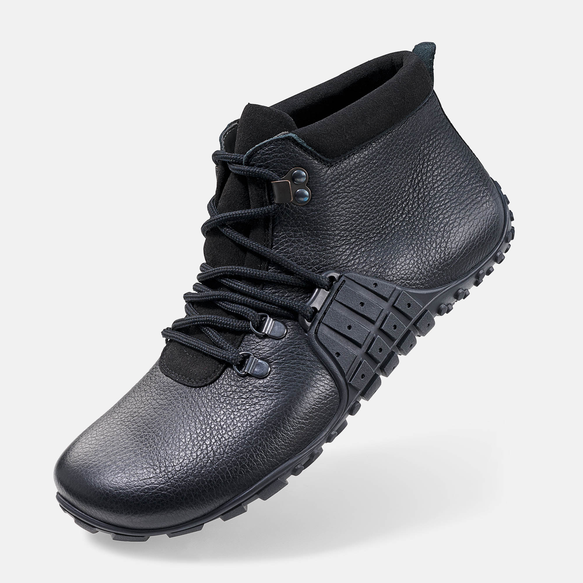 BÄR Schuhe Unisexschuhe Wanderschuhe Mountain Barefoot schwarz Rindnappaleder genarbt Produktbild