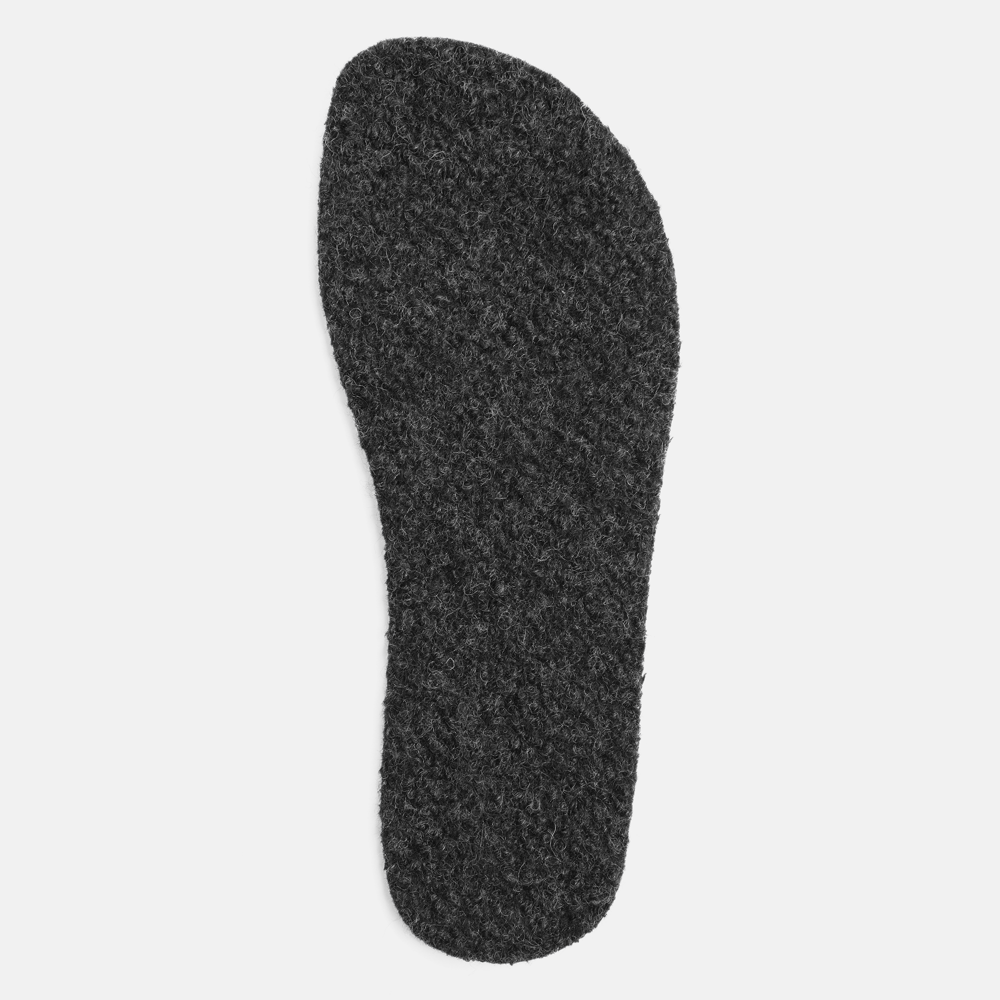 BÄR Schuhe Walkfilz Fußbett 5mm Standard HE grau Filz Ansicht von oben