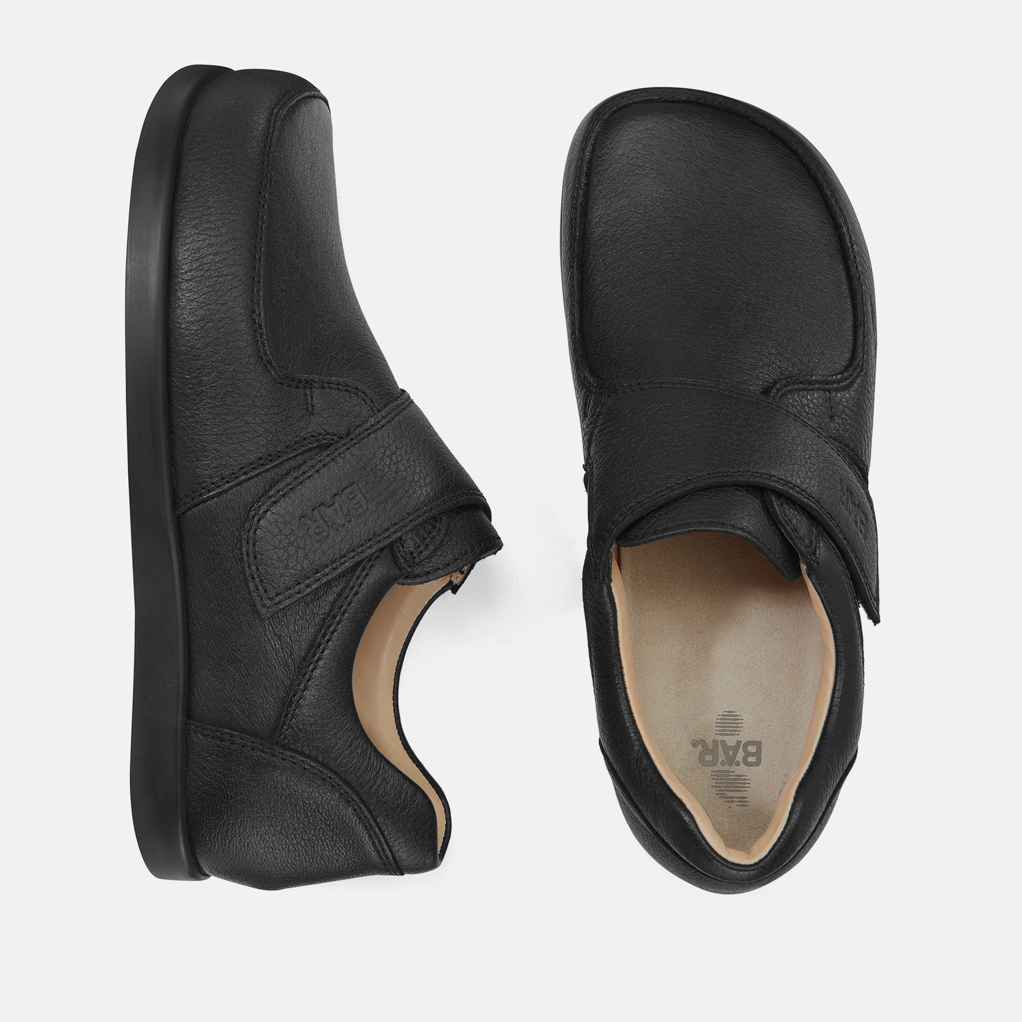 BÄR Schuhe Herrenschuhe Freizeitschuhe Collin schwarz Elchleder Ansicht von oben